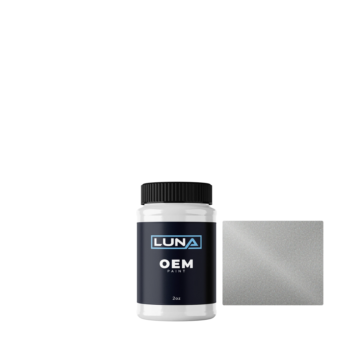 Kia Satin Silver M. S6 | Luna OEM Basecoat - 2oz Touch Up Bottle w/ Brush