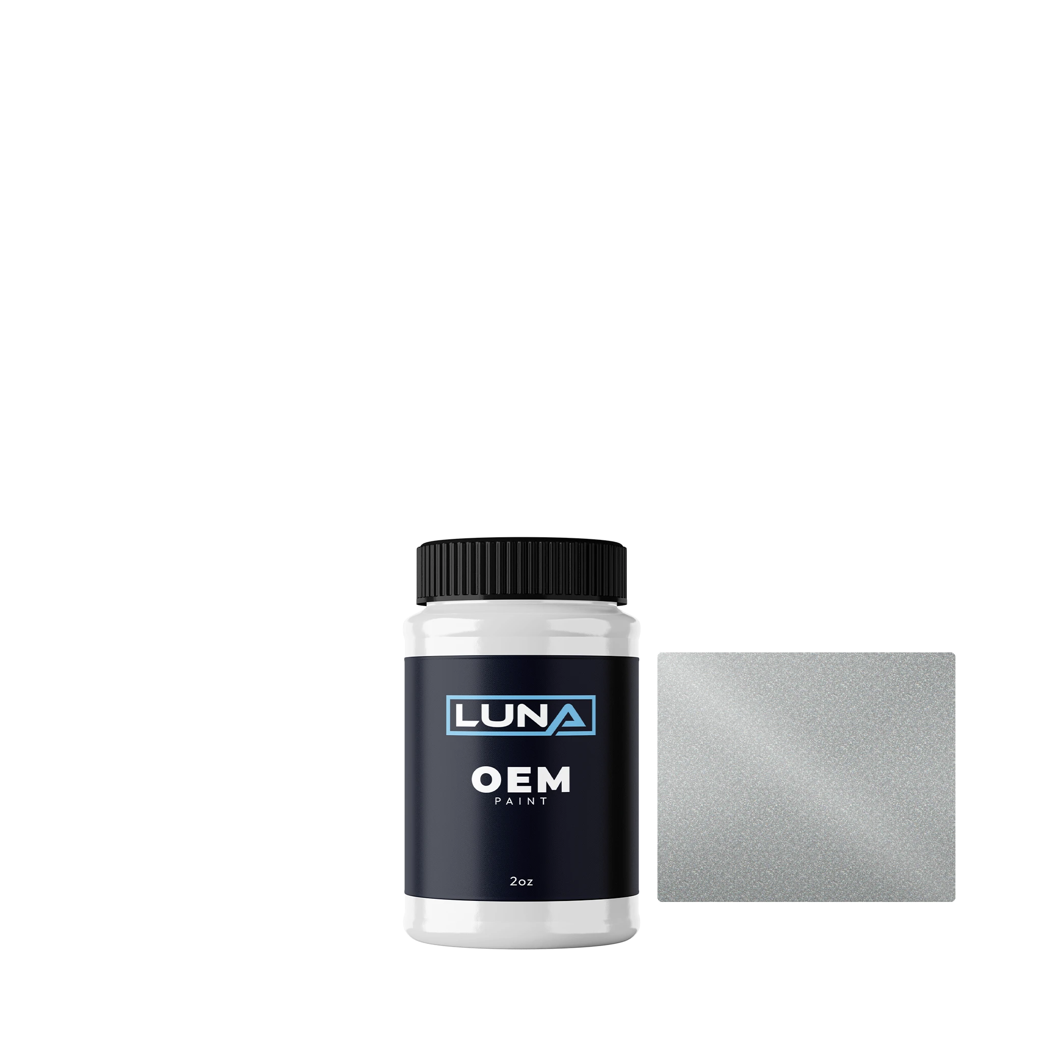 Volvo Star Silver M. 91866 | Luna OEM Basecoat - 2oz Touch Up Bottle w/ Brush