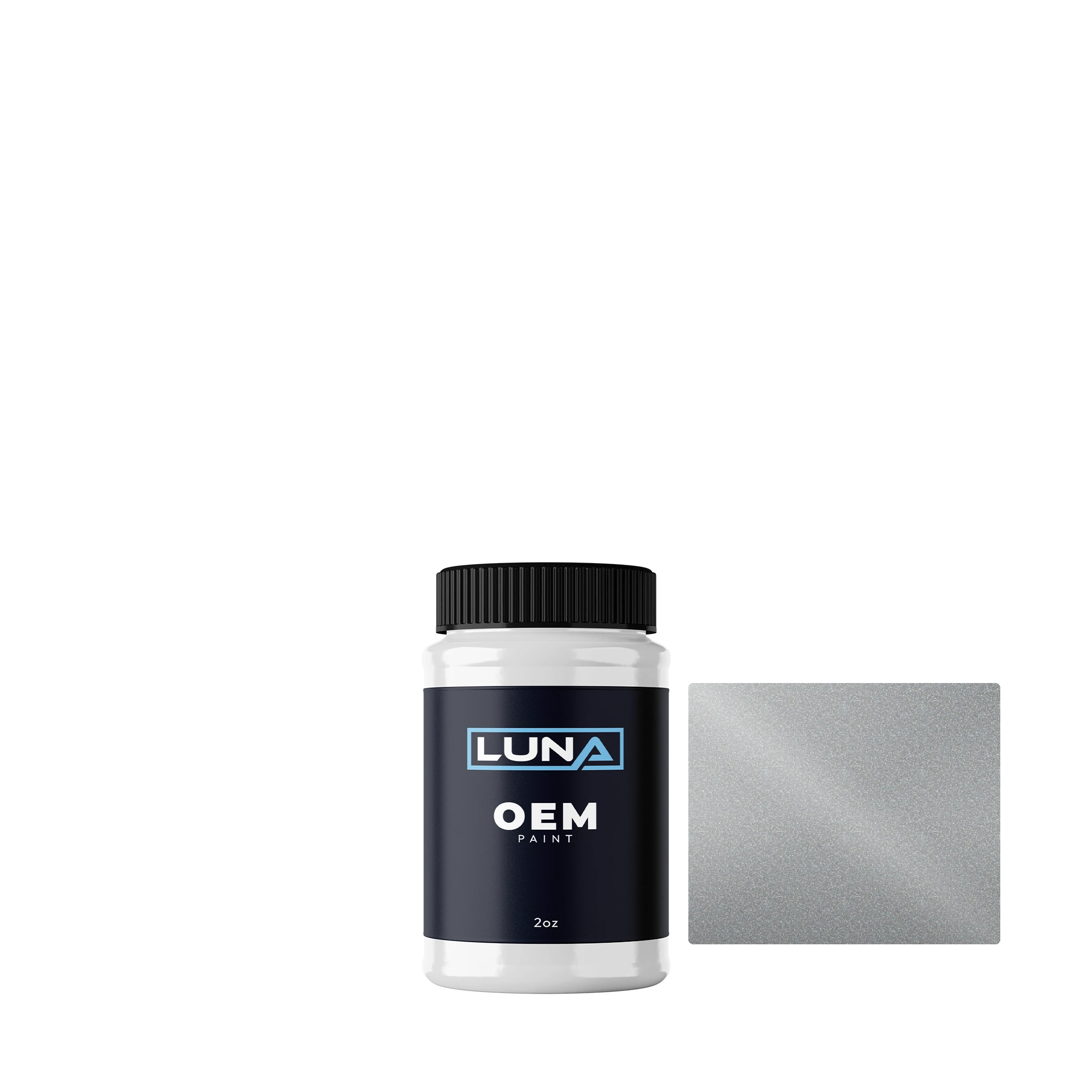 Fiat Grigio Pex Ruote Fergat M 612 | Luna OEM Basecoat - 2oz Touch Up Bottle w/ Brush