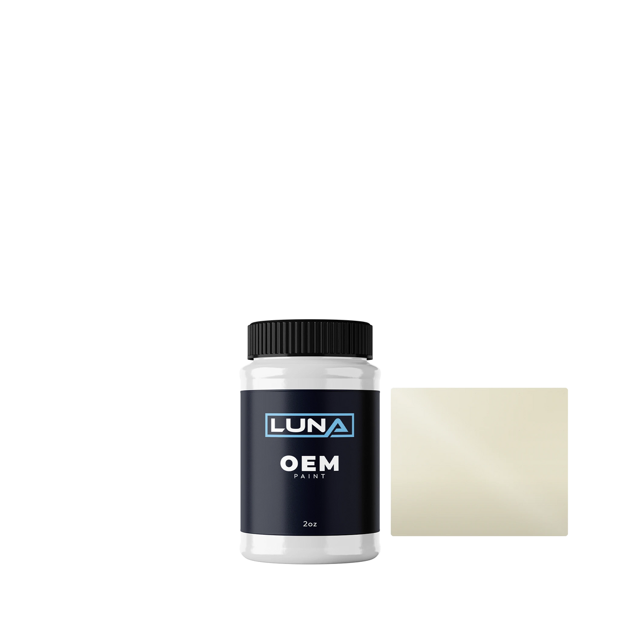 Ford Usa Colonial White ZM-6735 | Luna OEM Basecoat - 2oz Touch Up Bottle w/ Brush