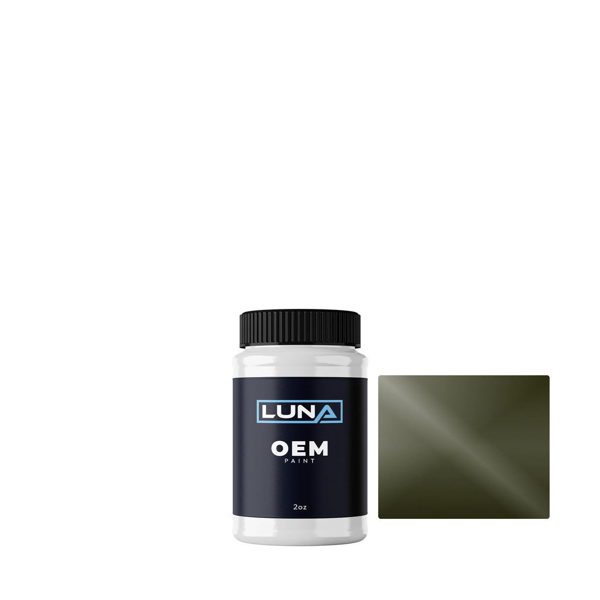 Audi | VW Deep Bronze Green LL6R | Luna OEM Basecoat - 2oz Touch Up Bottle w/ Brush