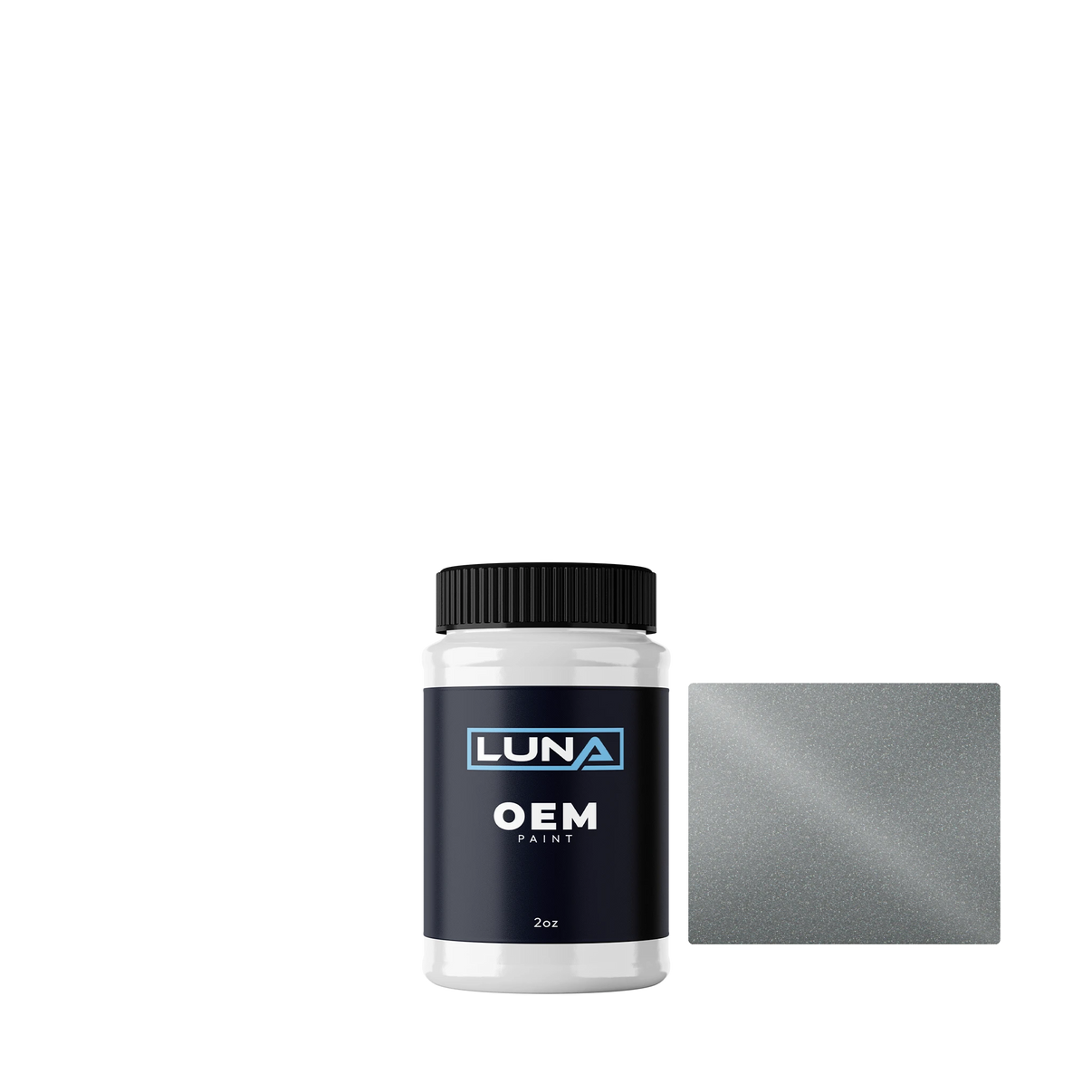 Nissan Chrome Silver M. KY0 | Luna OEM Basecoat - 2oz Touch Up Bottle w/ Brush