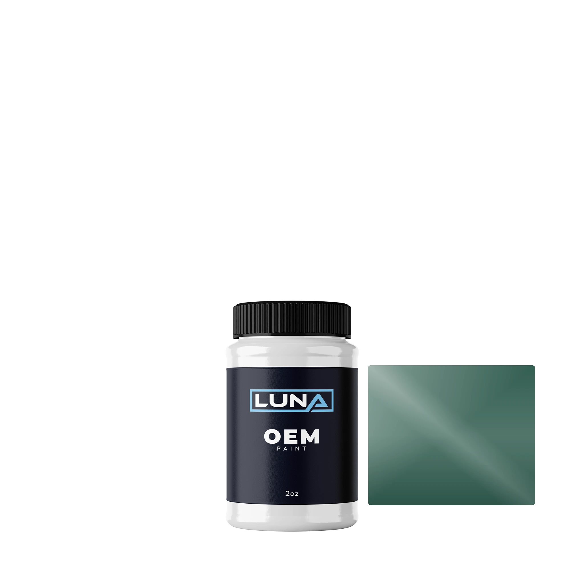 BMW Aurelius Green M. Matt S1 M2B | Luna OEM Basecoat - 2oz Touch Up Bottle w/ Brush