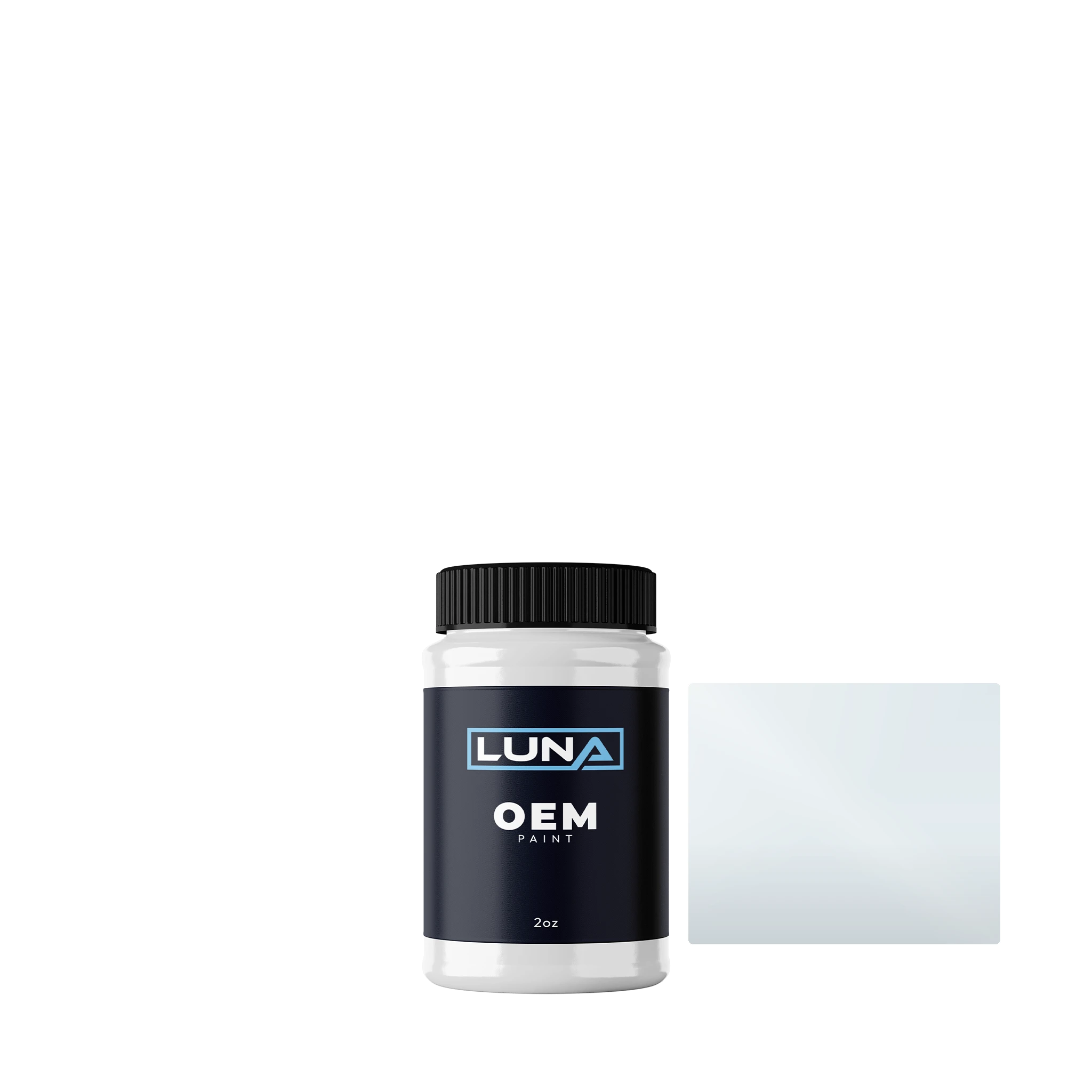 Yamaha Motorcycle Pearl White -3c BWC1 | Luna OEM Basecoat - 2oz Touch Up Bottle w/ Brush