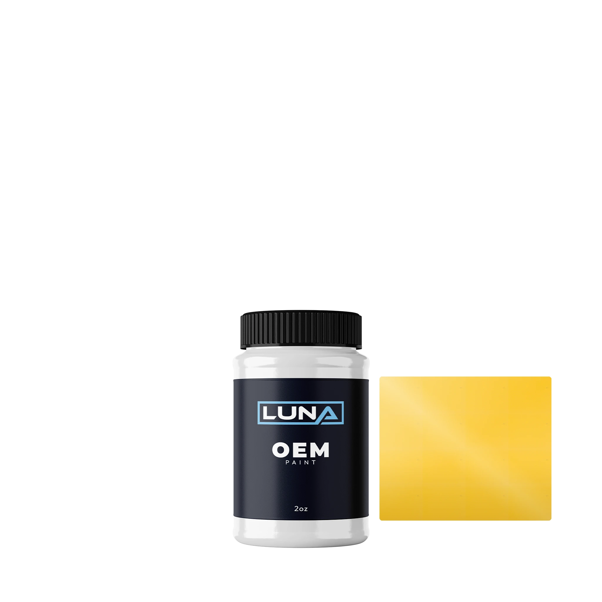 Hyundai Vivid Yellow 2 IA | Luna OEM Basecoat - 2oz Touch Up Bottle w/ Brush