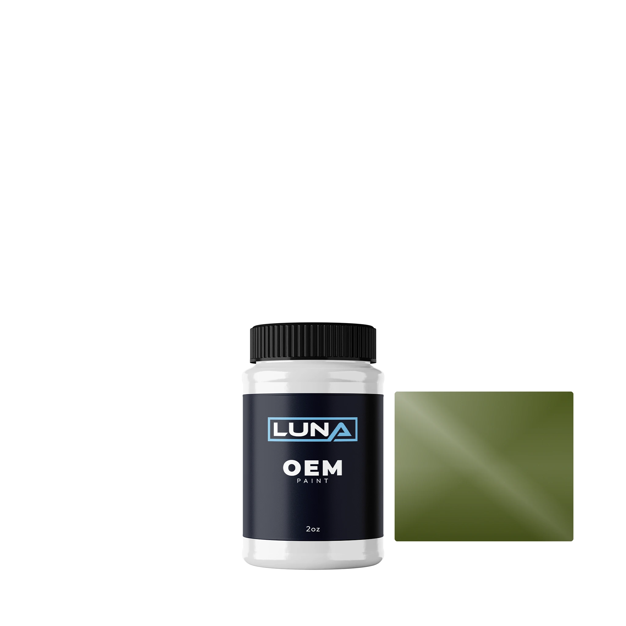 Fiat Verde Mushio 328 | Luna OEM Basecoat - 2oz Touch Up Bottle w/ Brush