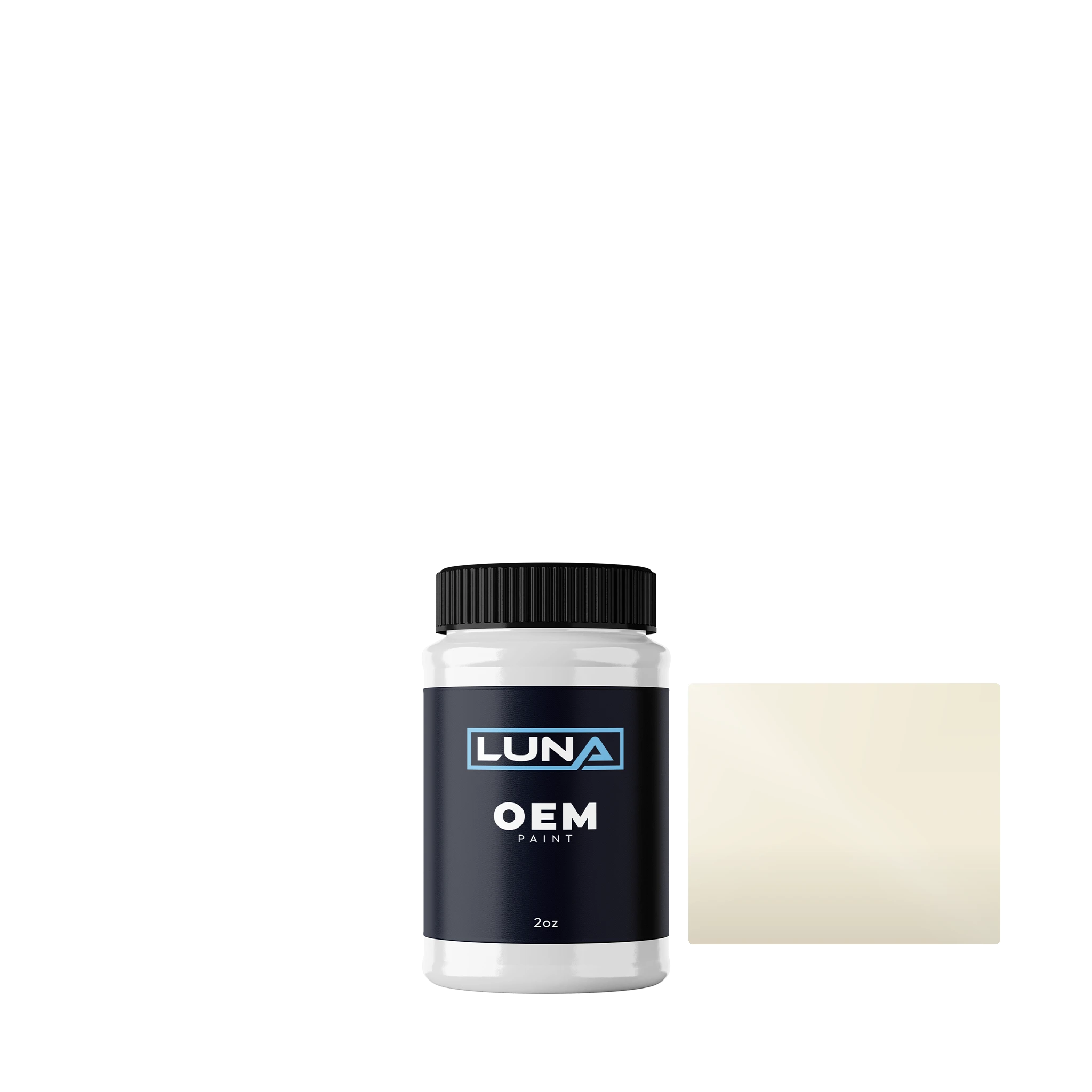 General Motors White Diamond P. GM040 | Luna OEM Basecoat - 2oz Touch Up Bottle w/ Brush