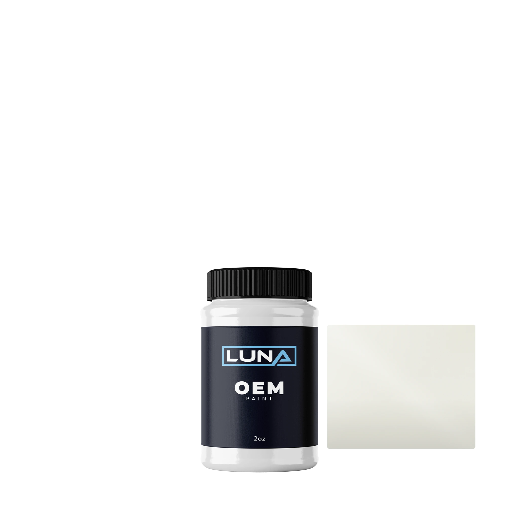 Gen. Motors Holden (aus) Alaskan White J064 | Luna OEM Basecoat - 2oz Touch Up Bottle w/ Brush