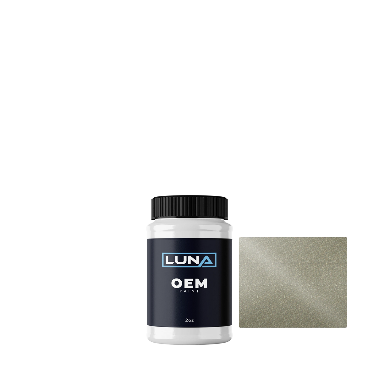 Isuzu Honey Silver M. N917 | Luna OEM Basecoat - 2oz Touch Up Bottle w/ Brush