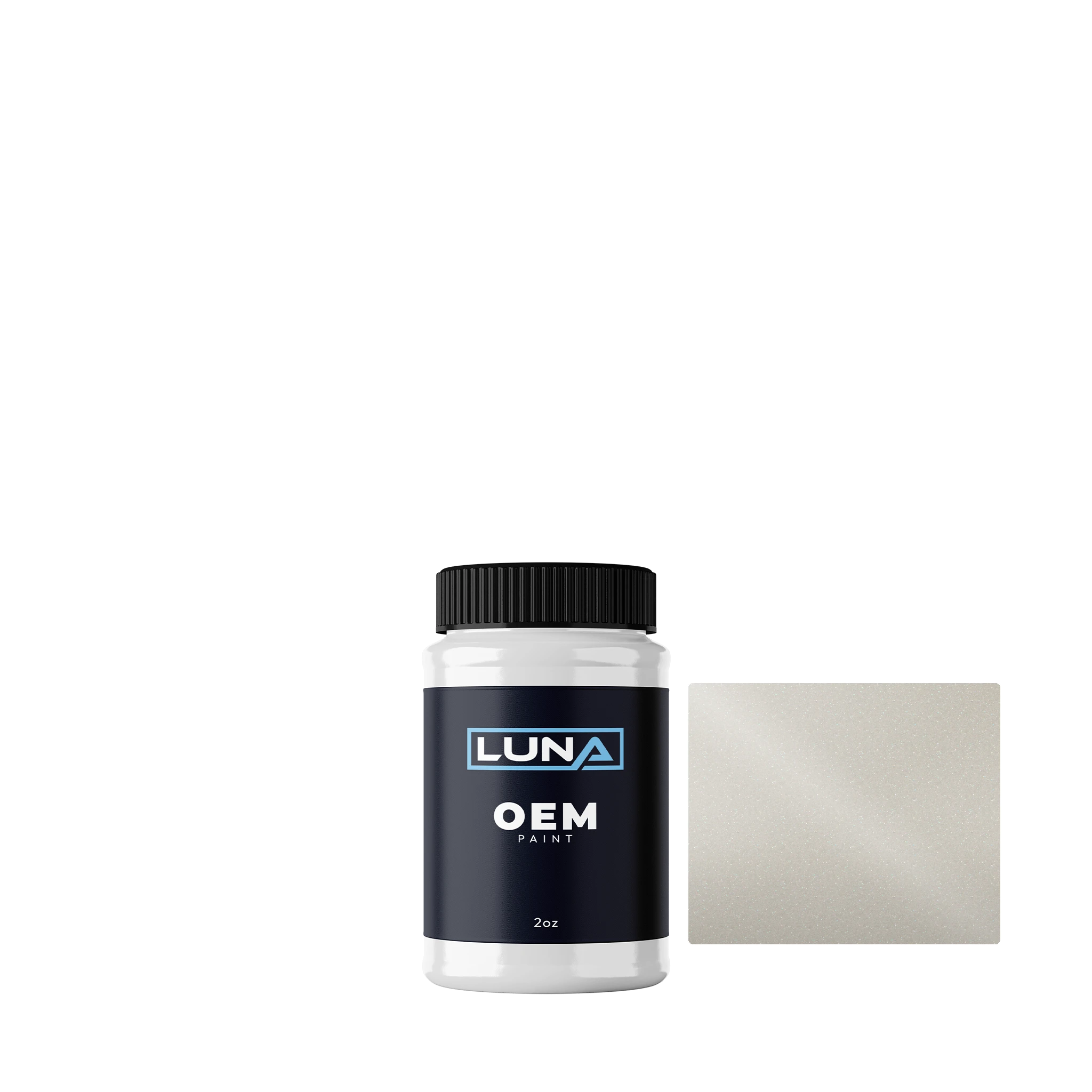 Isuzu Silky White P. W013 | Luna OEM Basecoat - 2oz Touch Up Bottle w/ Brush