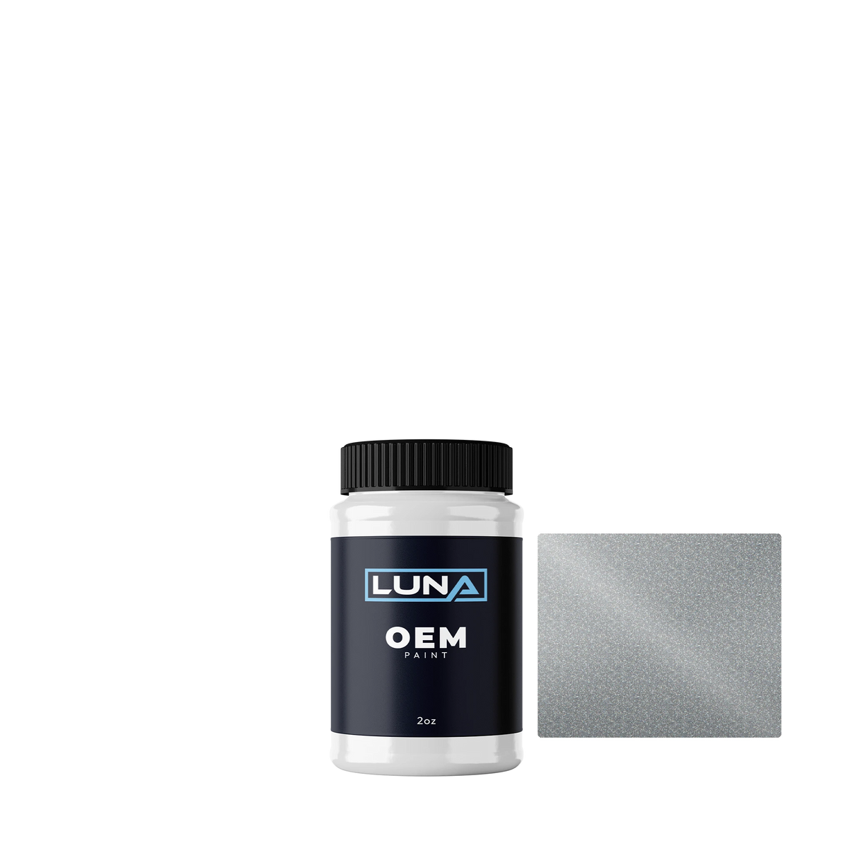 Honda | Acura Satin Silver M. 4 NH623M | Luna OEM Basecoat - 2oz Touch Up Bottle w/ Brush