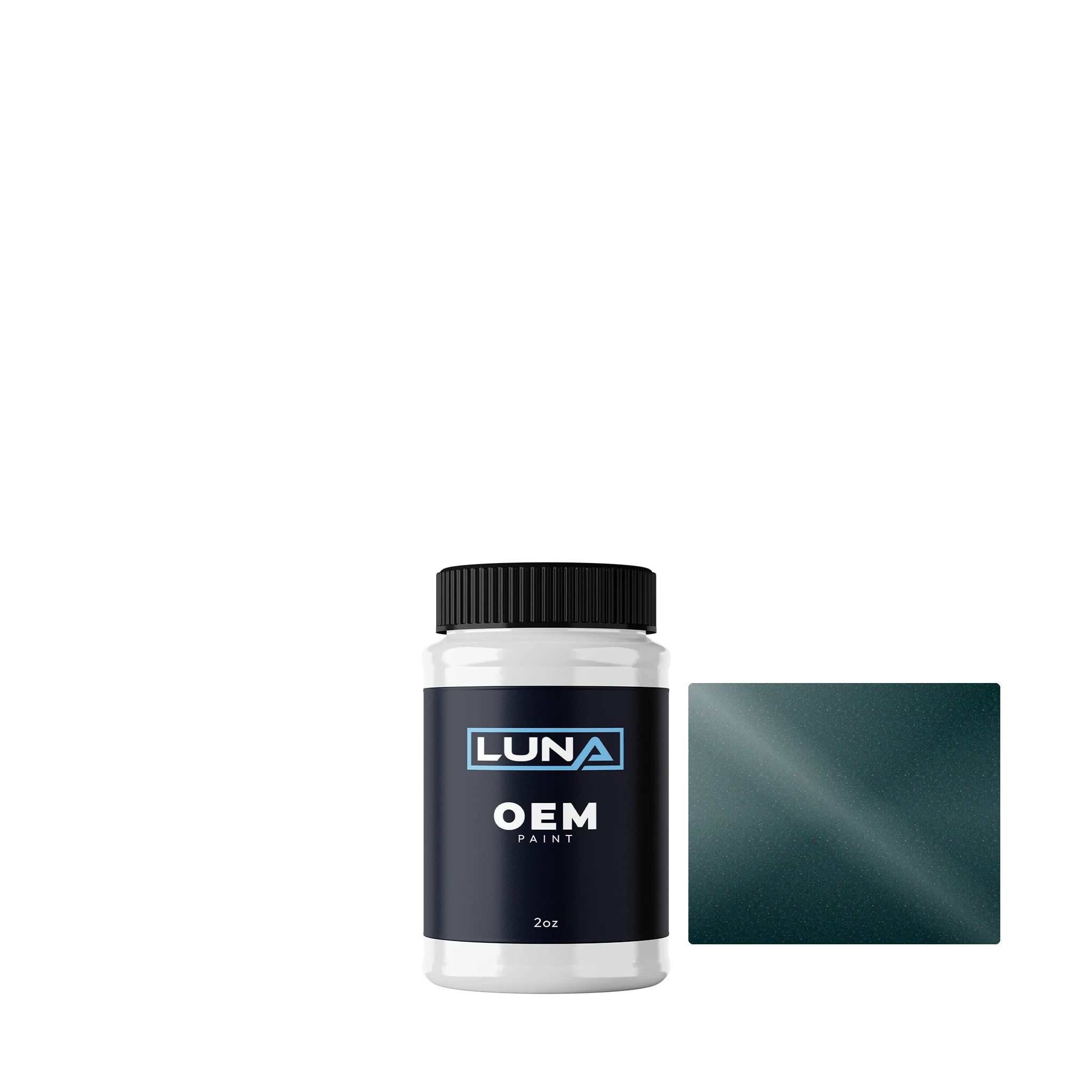 Jaguar Aquamarine P. 1839 | Luna OEM Basecoat - 2oz Touch Up Bottle w/ Brush