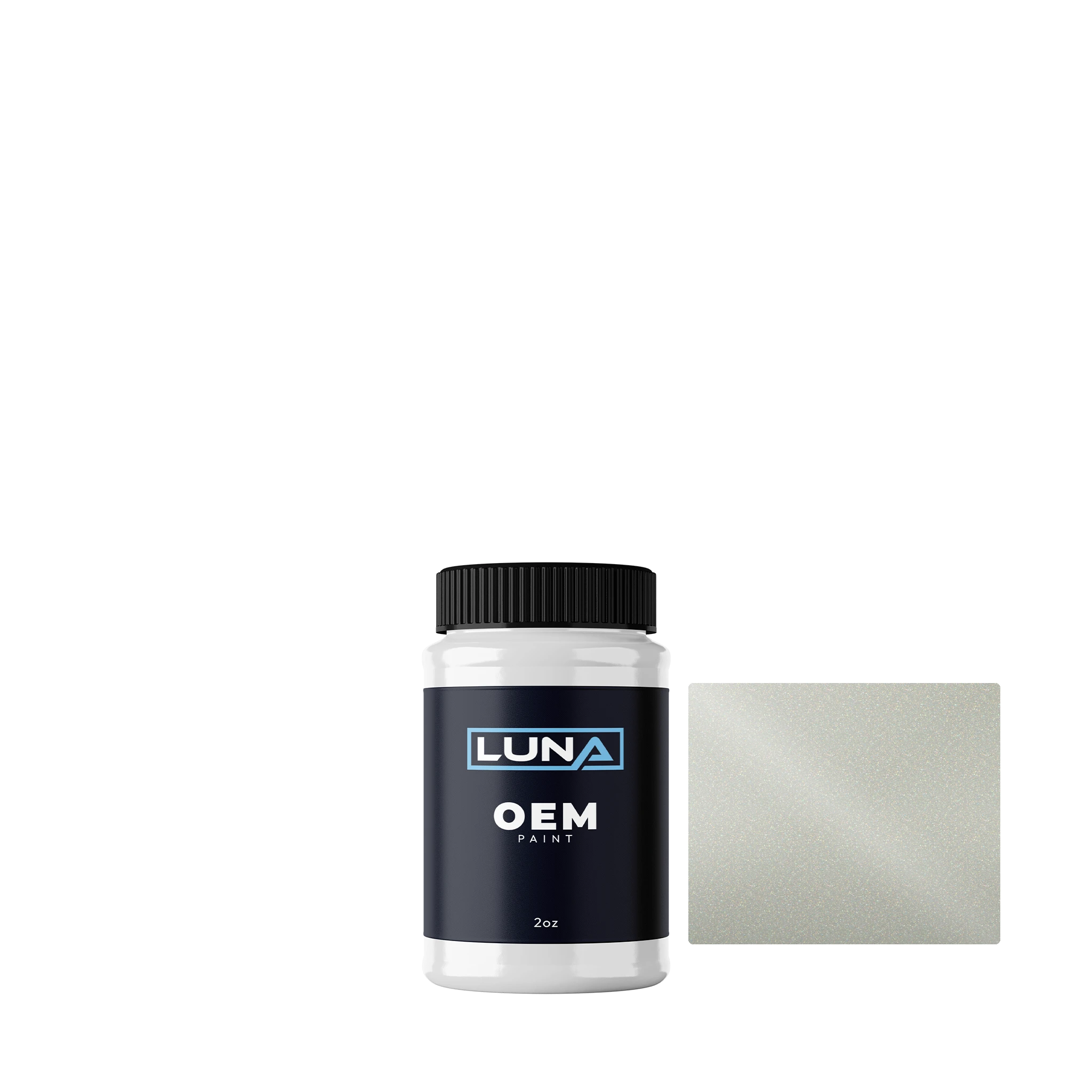 Toyota White P. P. 057 | Luna OEM Basecoat - 2oz Touch Up Bottle w/ Brush