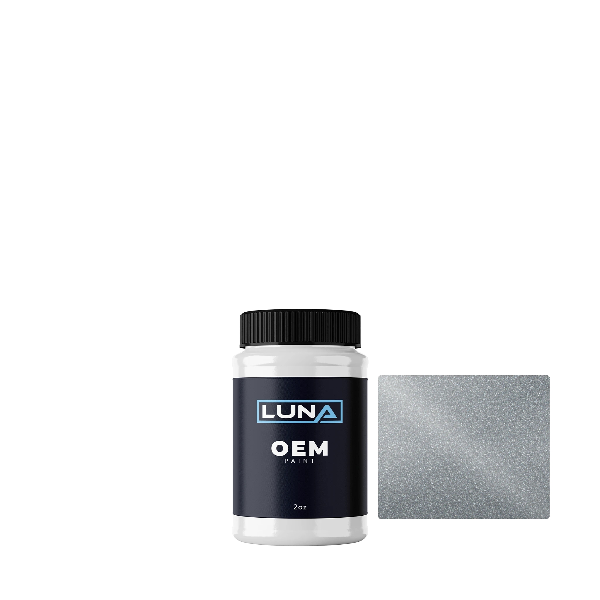 Audi | VW Plata Polar M. M7Y | Luna OEM Basecoat - 2oz Touch Up Bottle w/ Brush