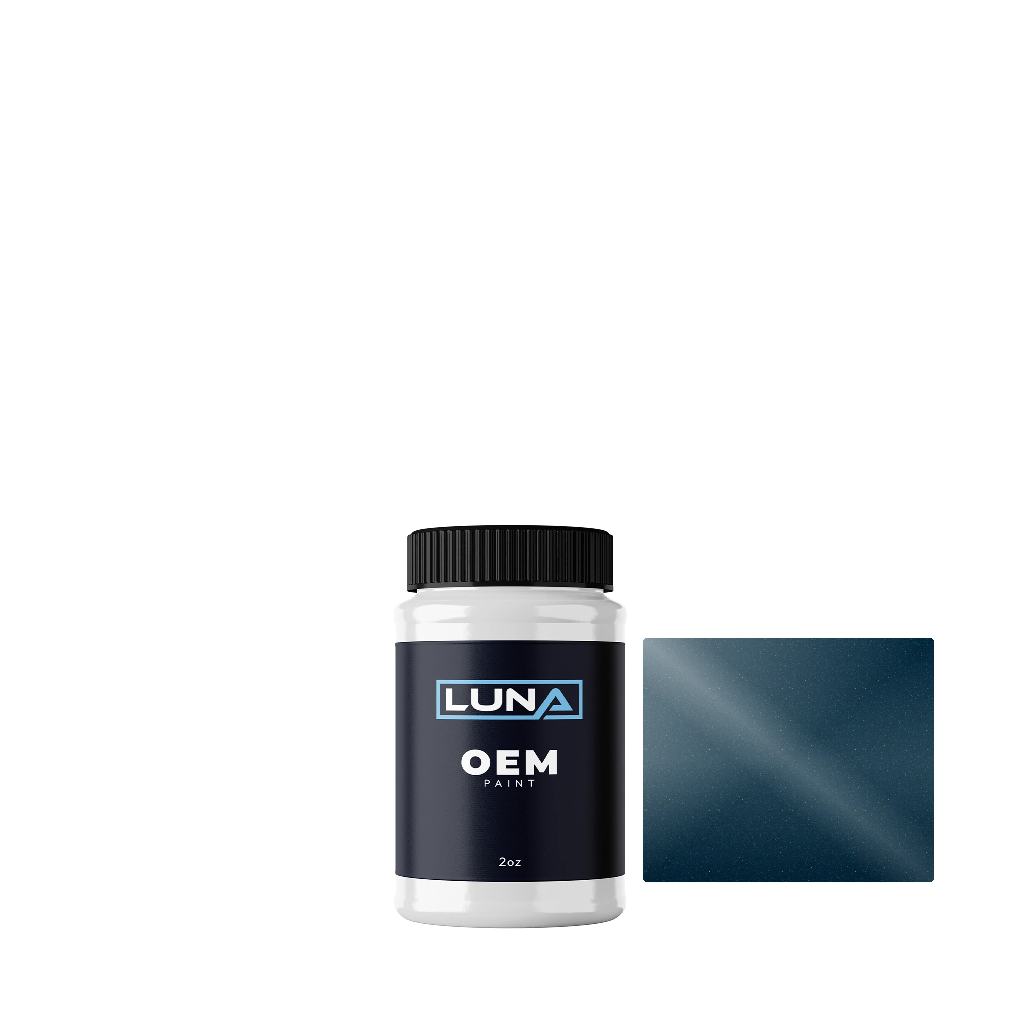 Mazda Dark Teal M. R1 | Luna OEM Basecoat - 2oz Touch Up Bottle w/ Brush