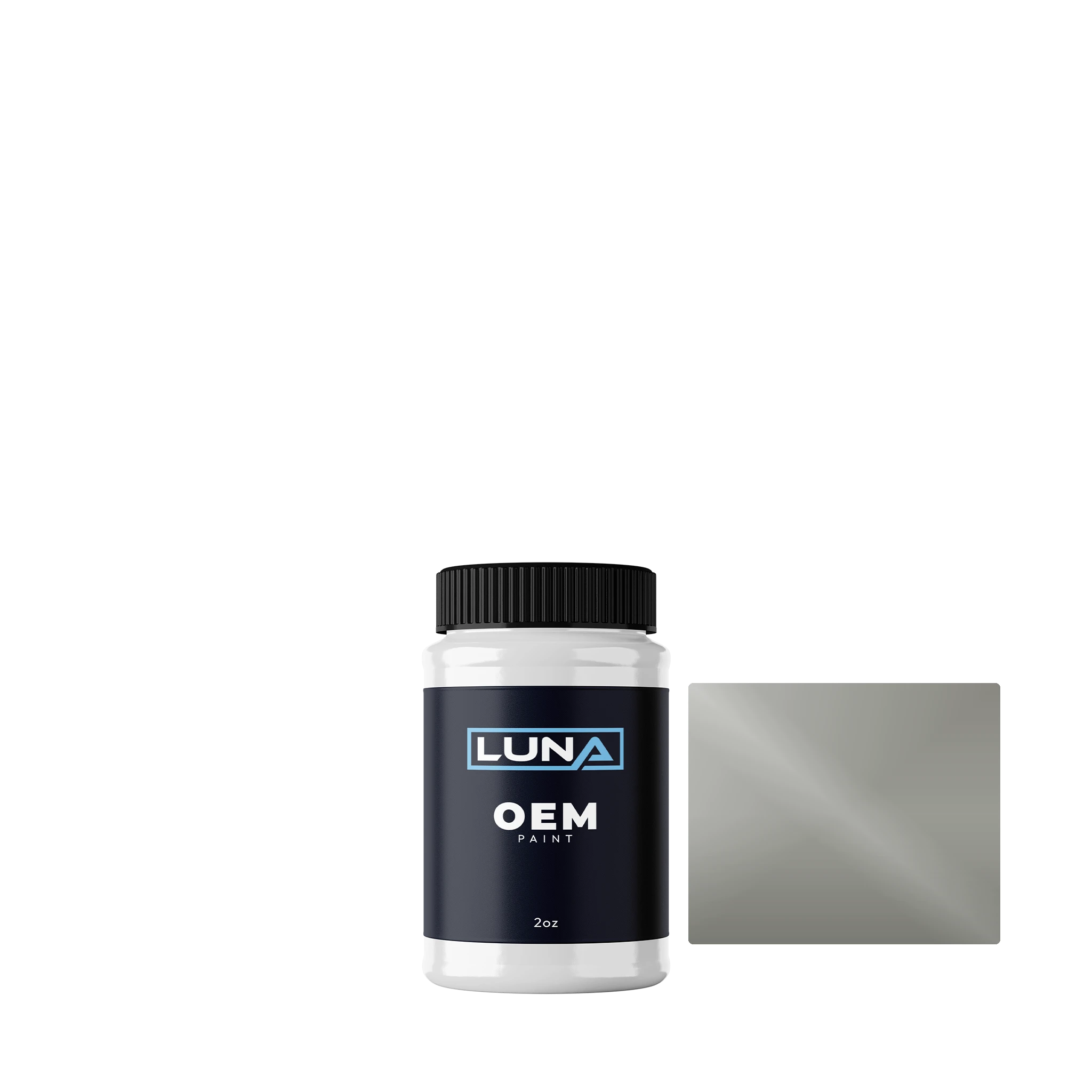 Chevrolet Europe Mus Light Grey M. ABO | Luna OEM Basecoat - 2oz Touch Up Bottle w/ Brush
