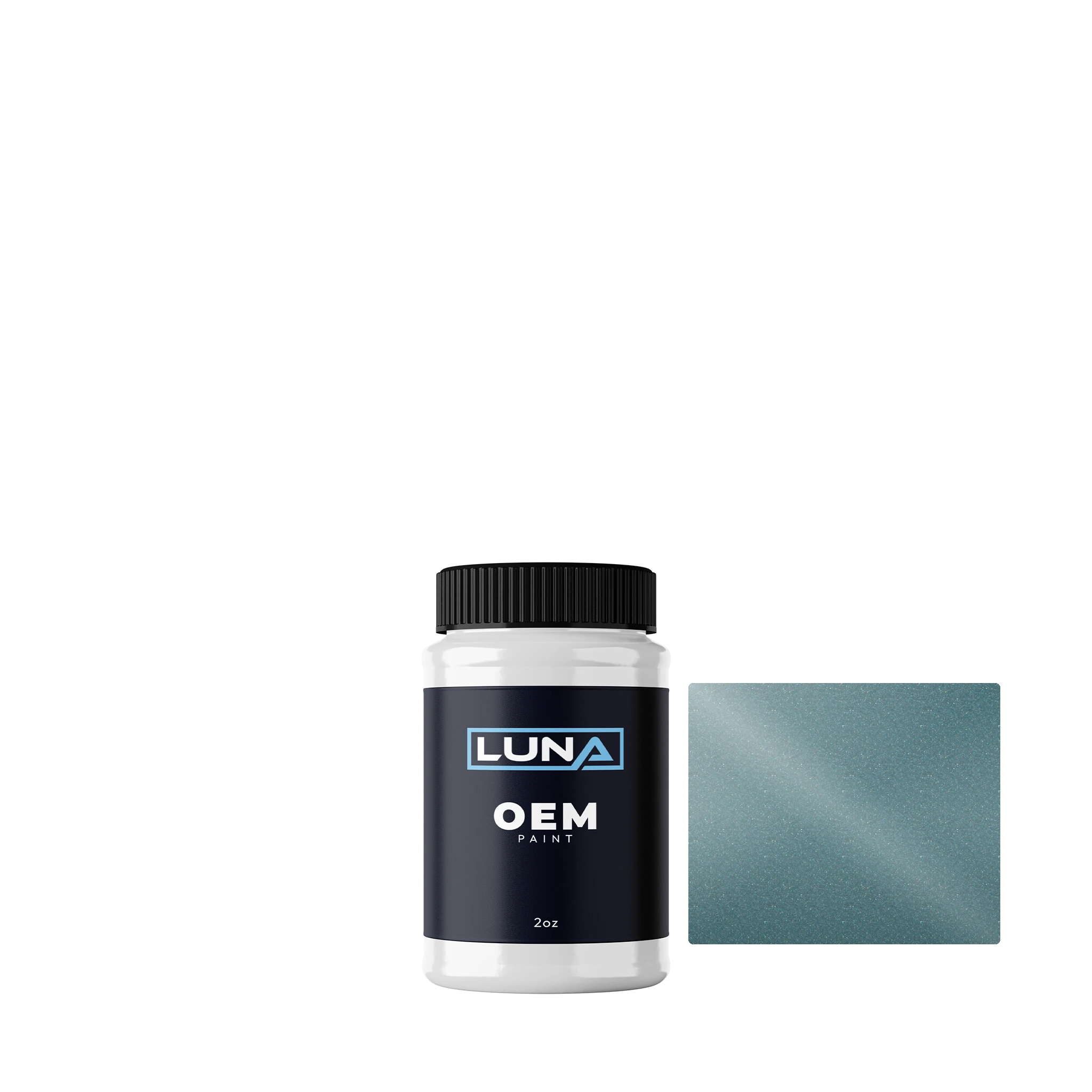 Opel Spearmint Silver M. 1 397 | Luna OEM Basecoat - 2oz Touch Up Bottle w/ Brush