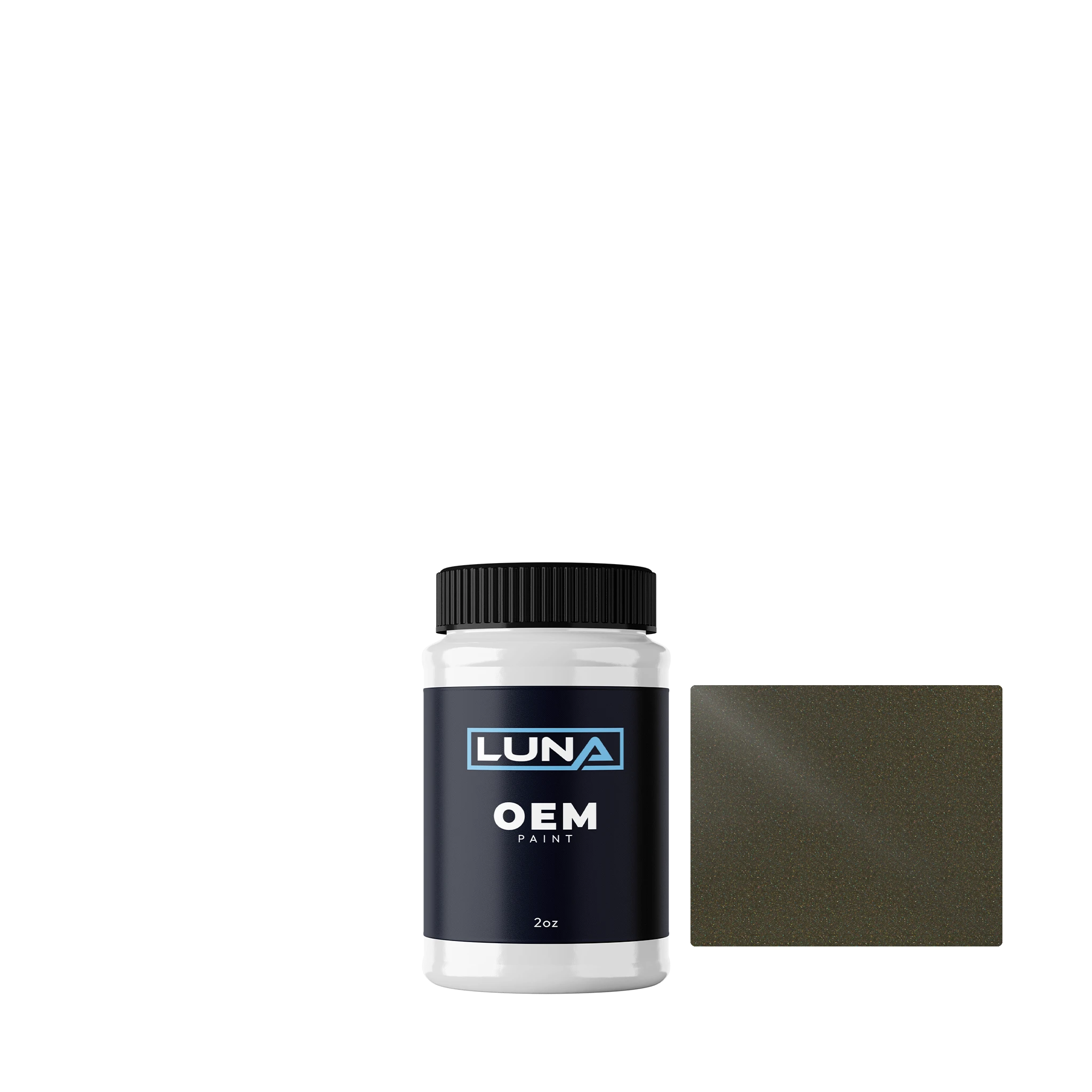 General Motors Moss Green P. M. WA420G | Luna OEM Basecoat - 2oz Touch Up Bottle w/ Brush