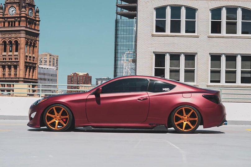 Wicked Wine Plasti Dip on a customer car