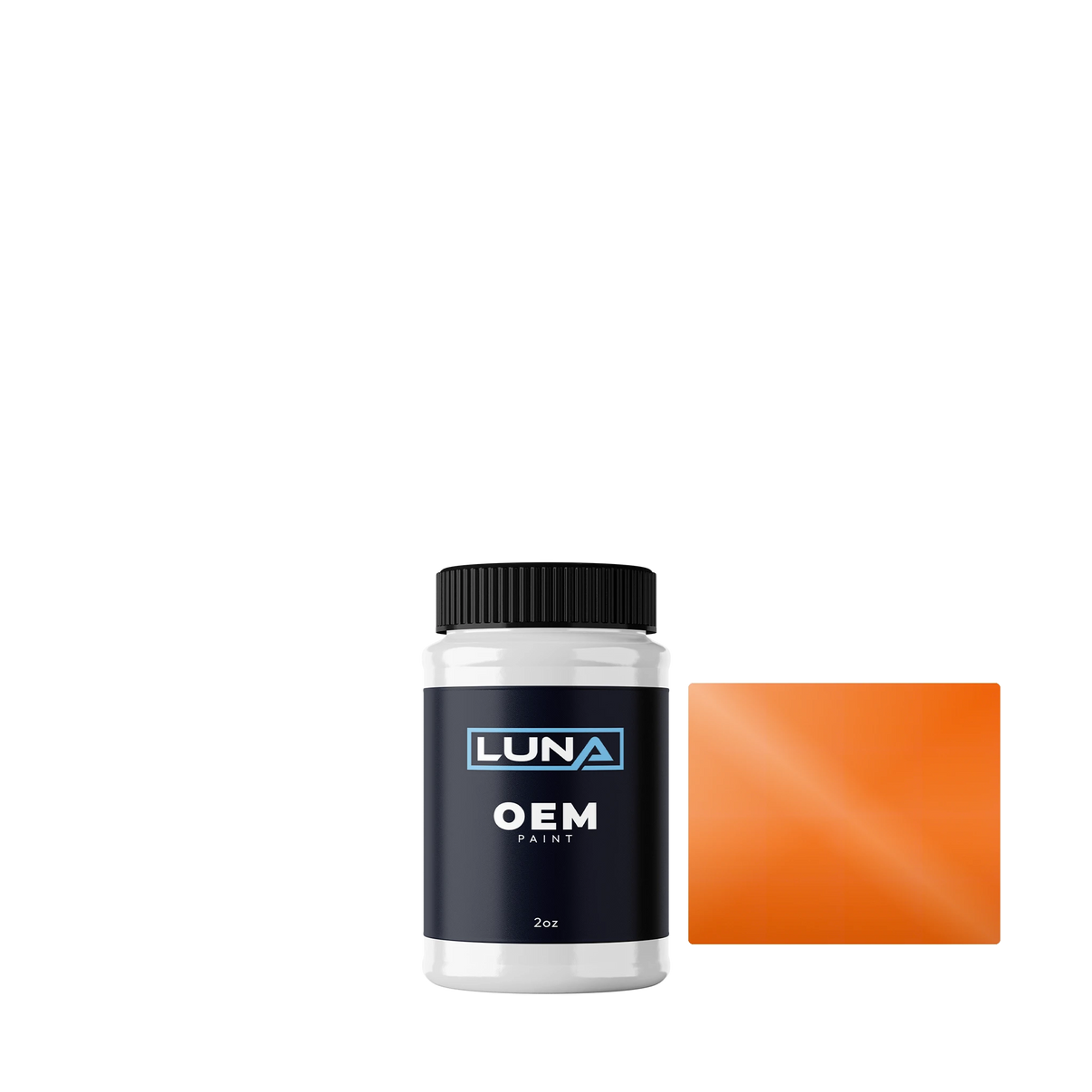 Chrysler USA Orange 999 | Luna OEM Basecoat - 2oz Touch Up Bottle w/ Brush