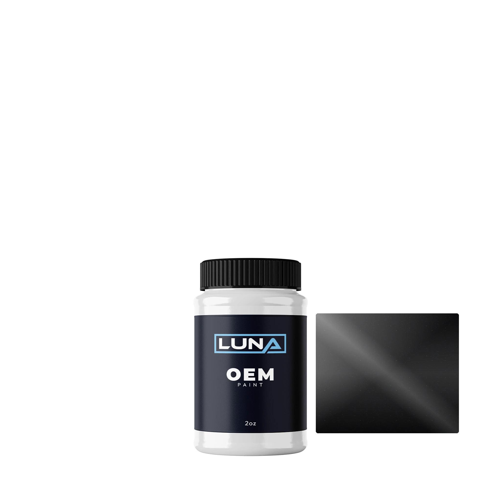 Austin Rover Monogram P. Black P. PBT | Luna OEM Basecoat - 2oz Touch Up Bottle w/ Brush