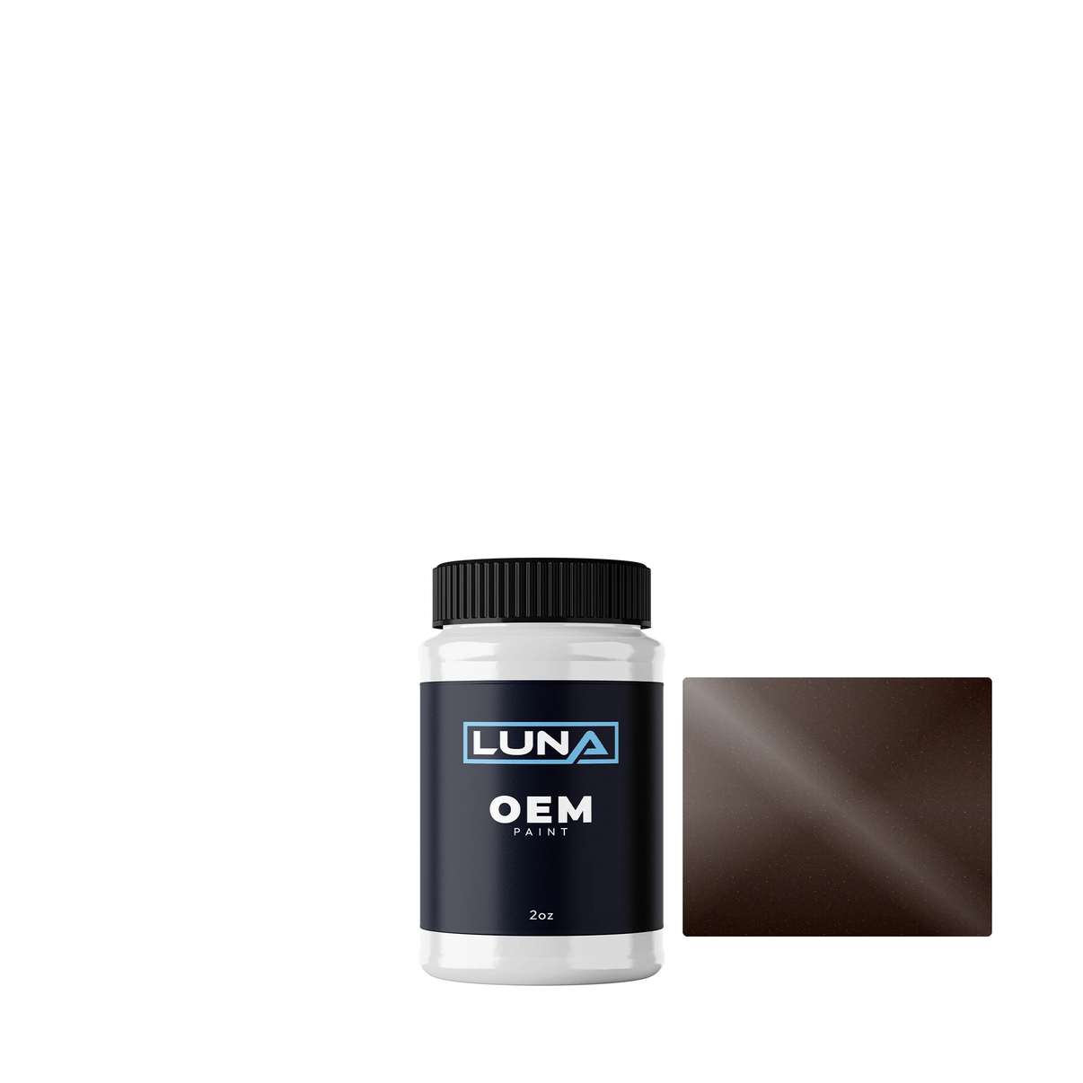 Toyota Dark Brown P. 4J7 | Luna OEM Basecoat - 2oz Touch Up Bottle w/ Brush