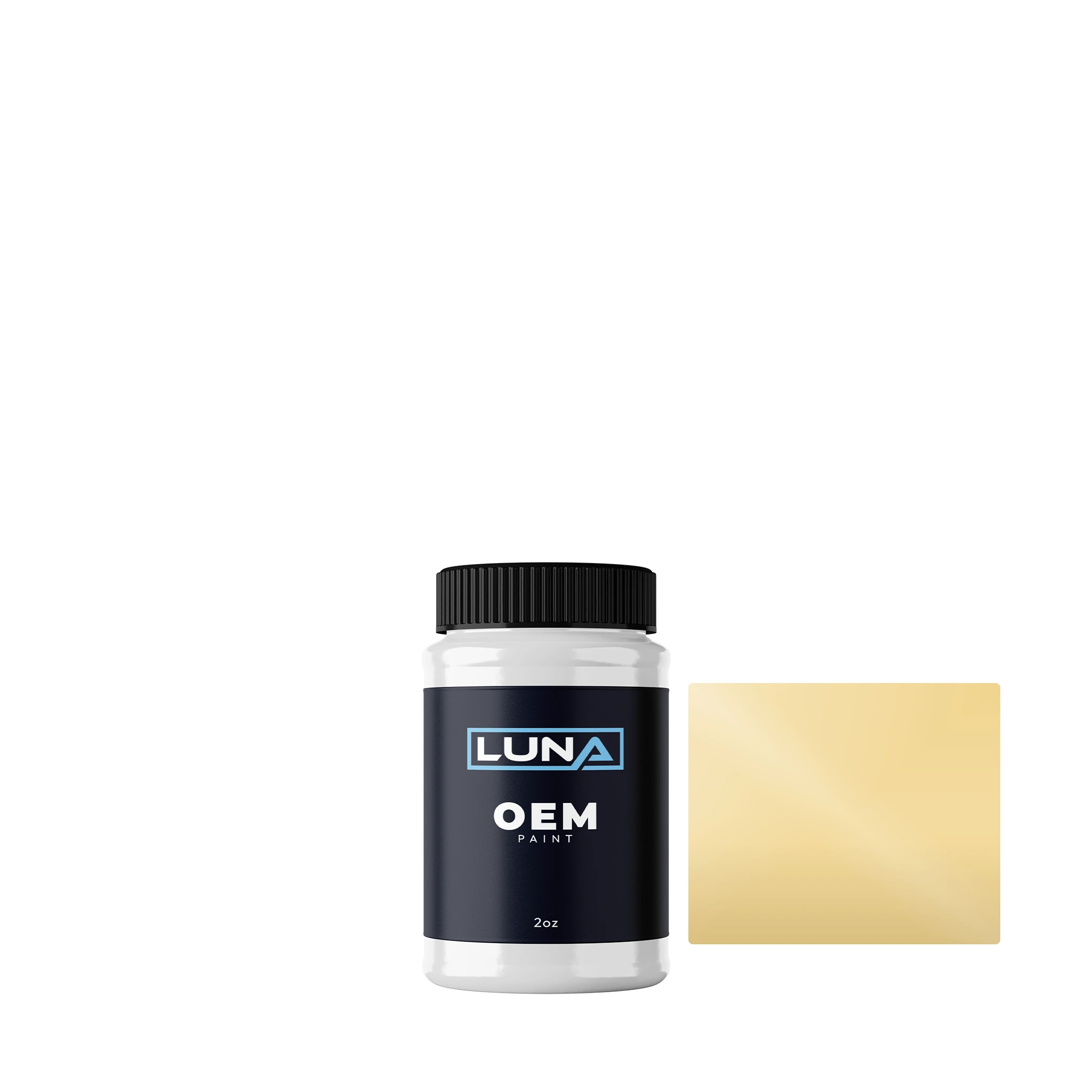 Audi | VW Manillagelb L560 | Luna OEM Basecoat - 2oz Touch Up Bottle w/ Brush