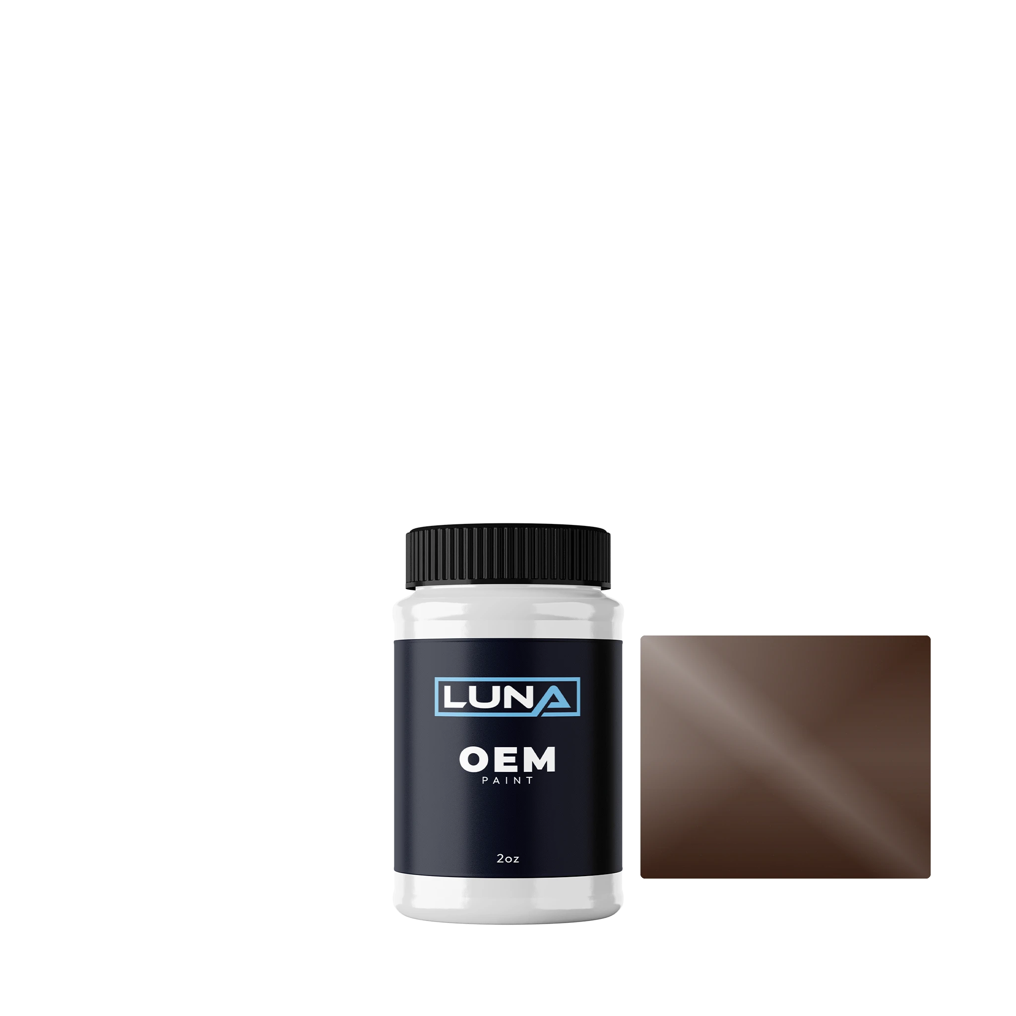 Mercedes Schokoladenbraun 8429 | Luna OEM Basecoat - 2oz Touch Up Bottle w/ Brush