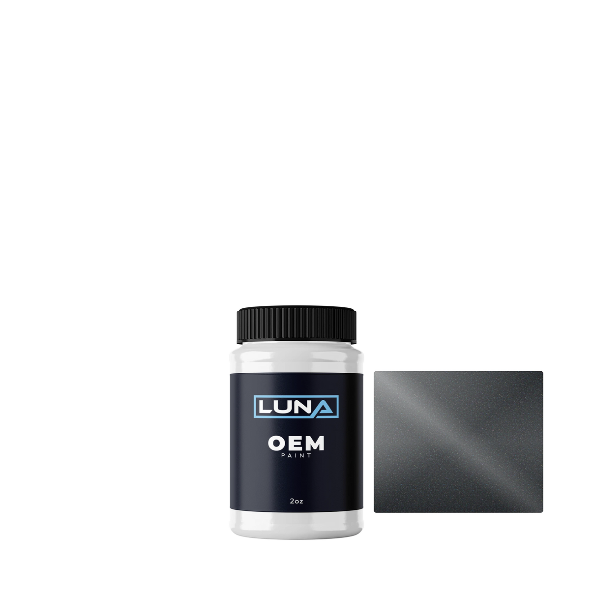 Bentley Gunmetal M. 6774 | Luna OEM Basecoat - 2oz Touch Up Bottle w/ Brush