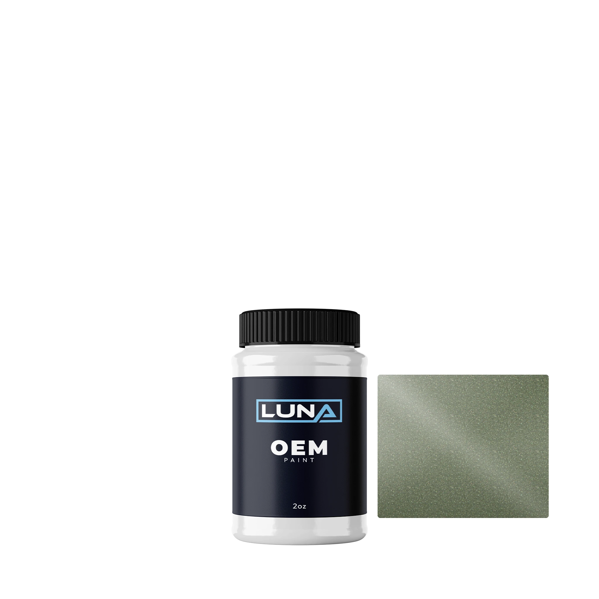 Ford Usa Kiwi Green M. NZ-7174 | Luna OEM Basecoat - 2oz Touch Up Bottle w/ Brush