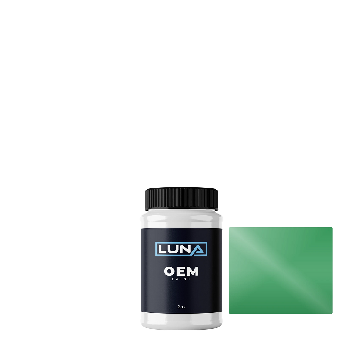 Lamborghini Verde California M. 106-G-121 | Luna OEM Basecoat - 2oz Touch Up Bottle w/ Brush
