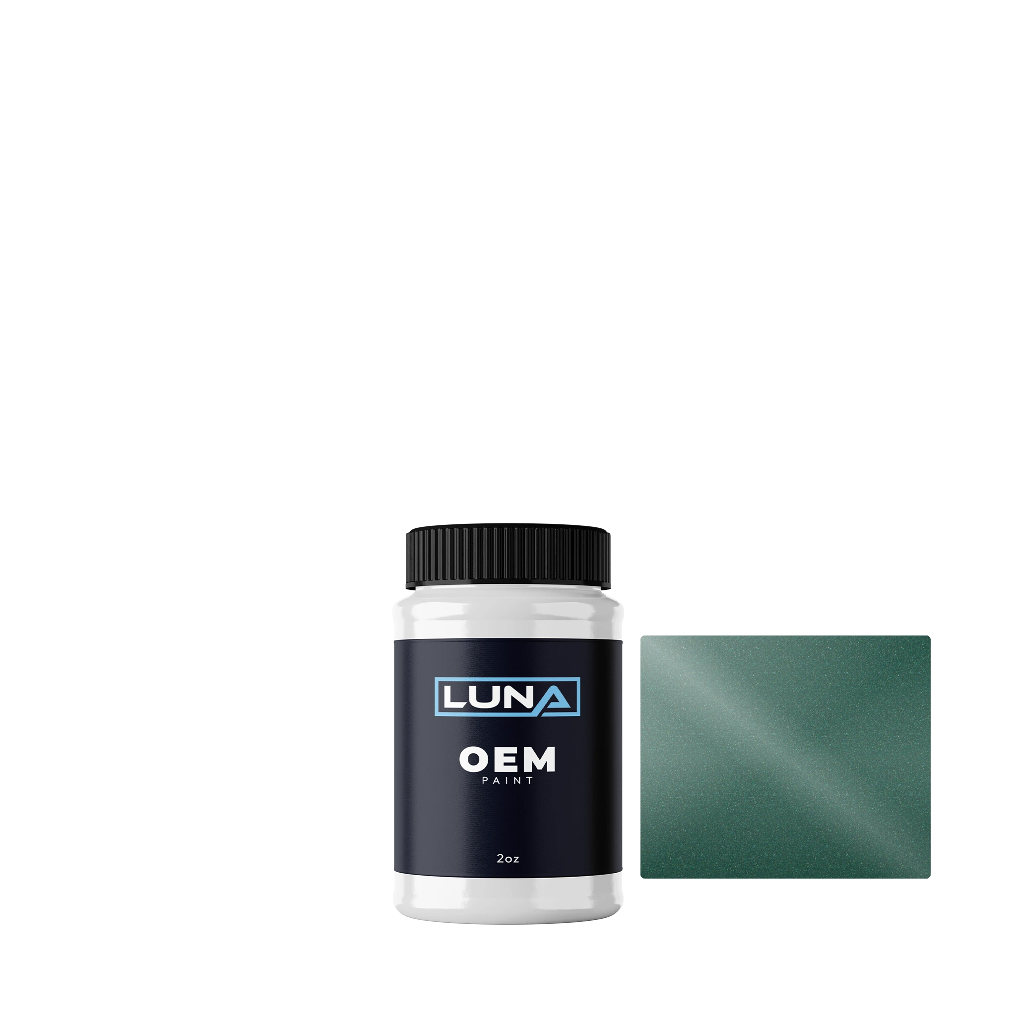 Aston Martin Almond Green P. 1339 | Luna OEM Basecoat - 2oz Touch Up Bottle w/ Brush