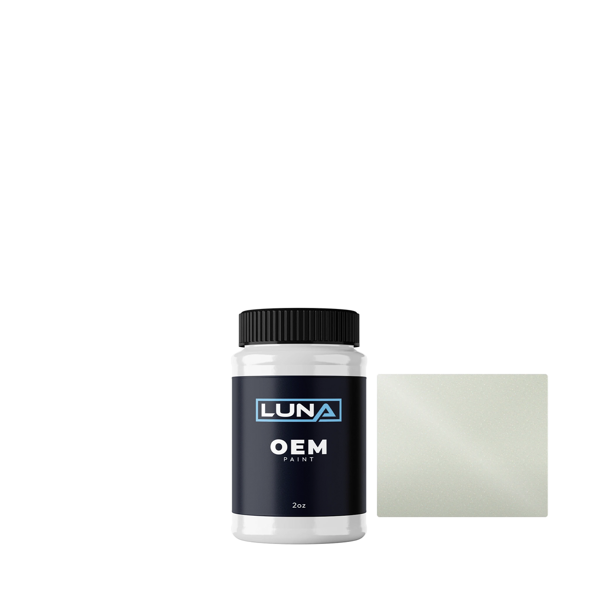 Nissan Matt White P. QAM | Luna OEM Basecoat - 2oz Touch Up Bottle w/ Brush