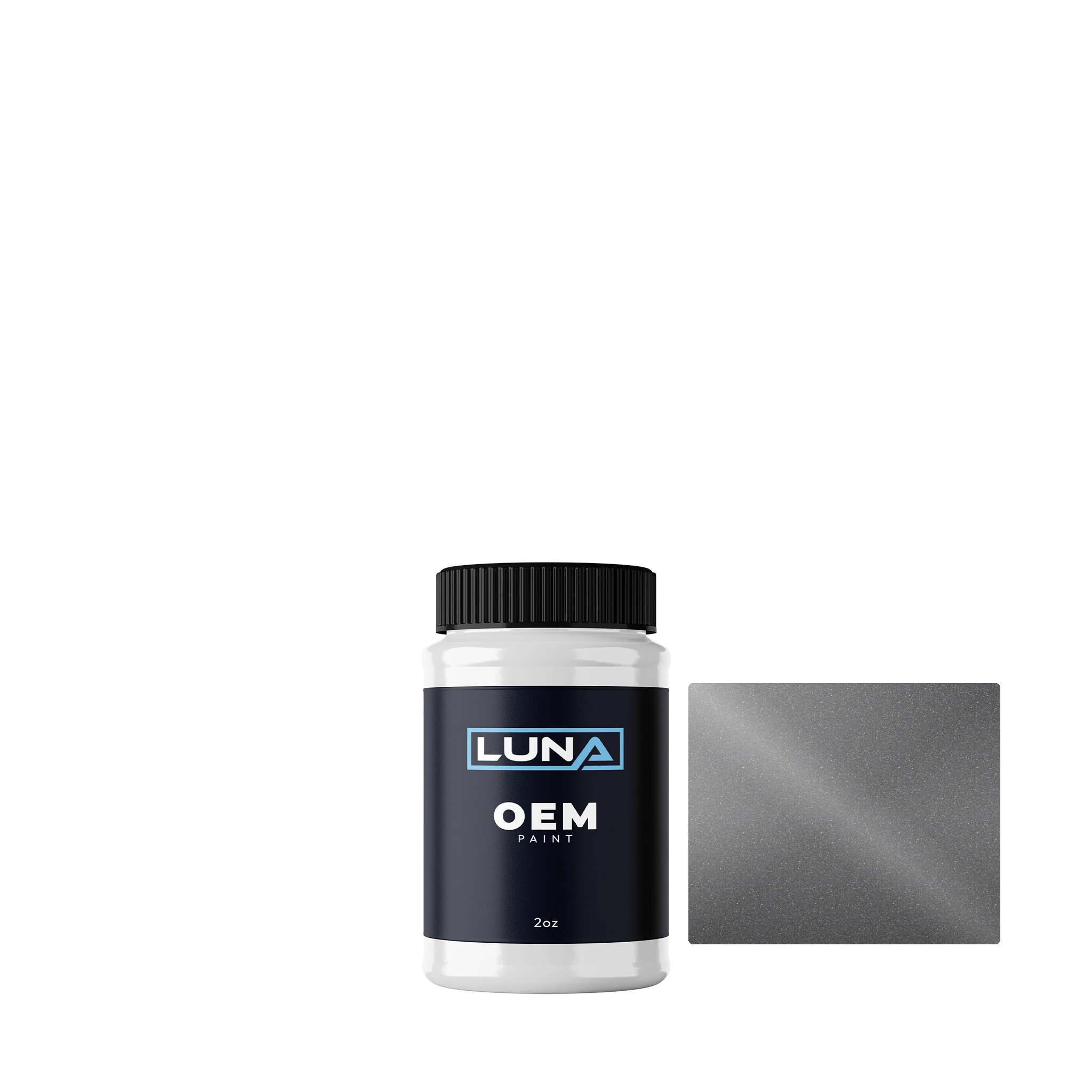 Fiat Anthracite PROWS29 | Luna OEM Basecoat - 2oz Touch Up Bottle w/ Brush