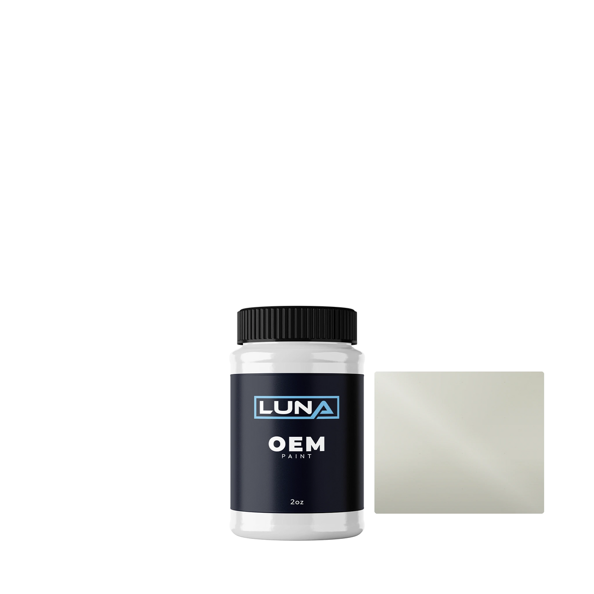 Bombardier Ice White M533 | Luna OEM Basecoat - 2oz Touch Up Bottle w/ Brush