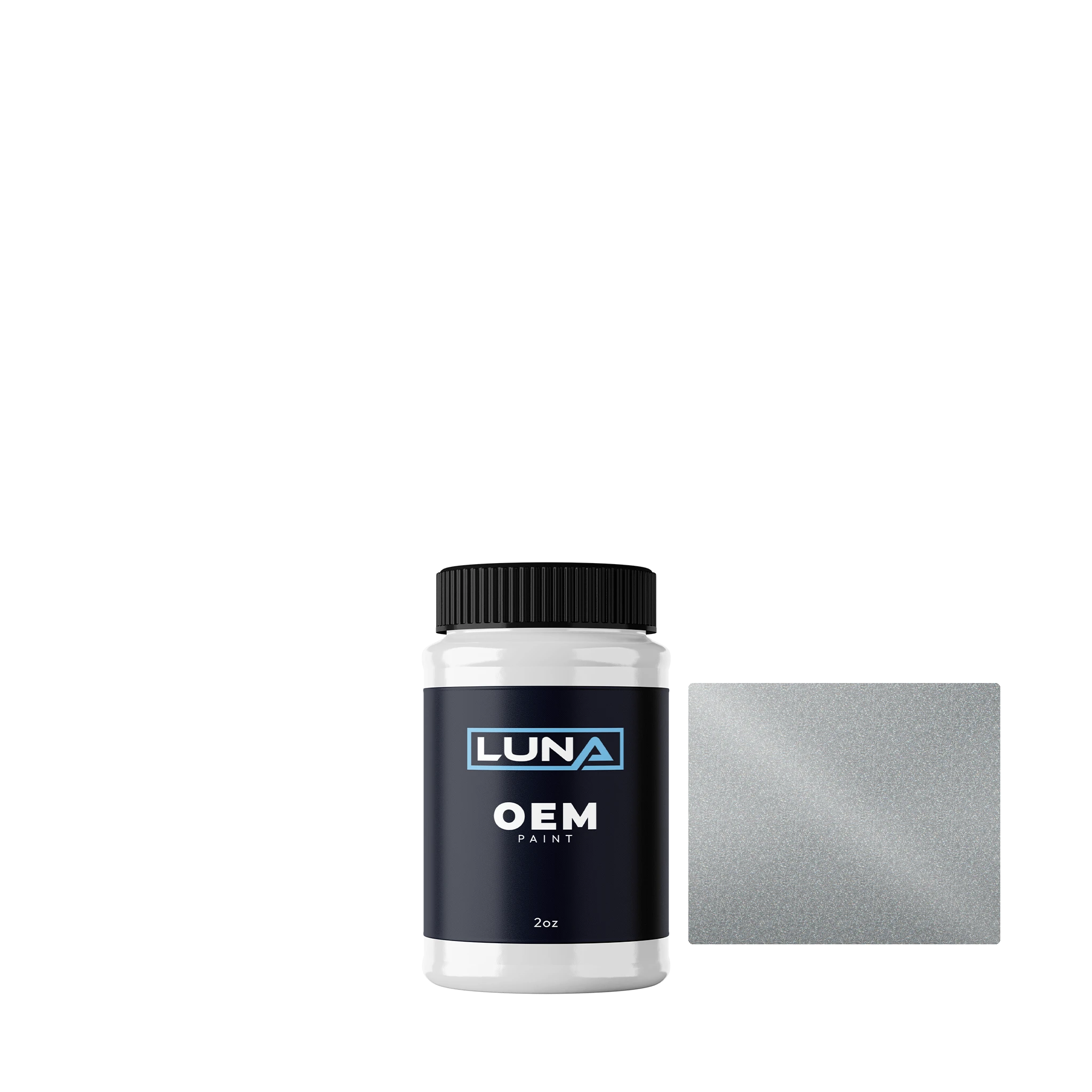 Mitsubishi Aztec Silver M. SS7 | Luna OEM Basecoat - 2oz Touch Up Bottle w/ Brush