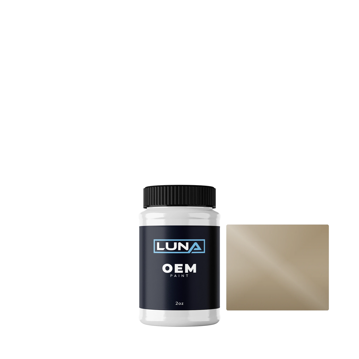 Mercedes Erdnussbraun 8142 | Luna OEM Basecoat - 2oz Touch Up Bottle w/ Brush