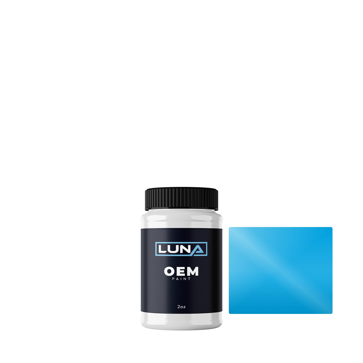 Daf Schokblau DB209 | Luna OEM Basecoat - 2oz Touch Up Bottle w/ Brush