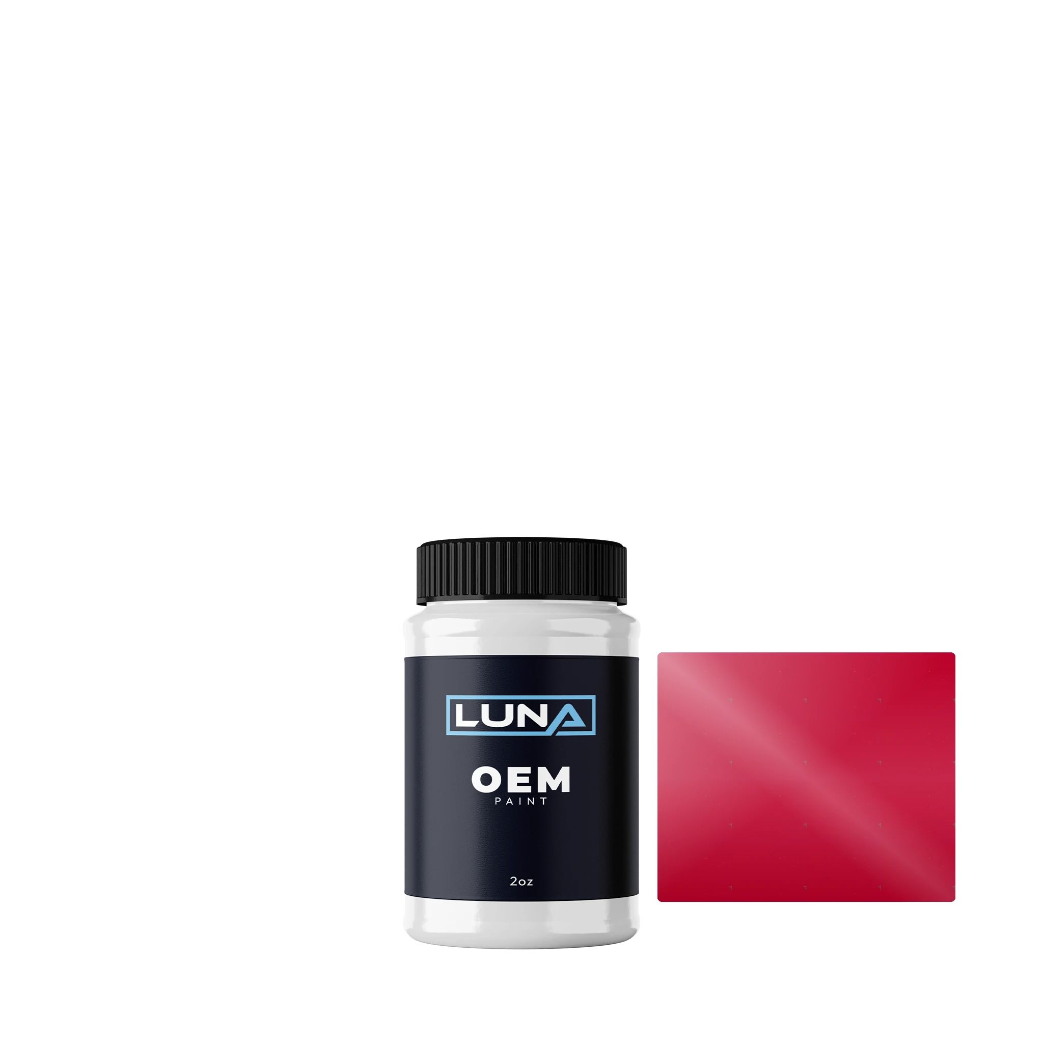 Volvo Scarlet Rot 3491 | Luna OEM Basecoat - 2oz Touch Up Bottle w/ Brush