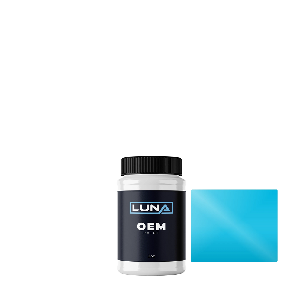 Flau Shorelink Medium Blue 000390 | Luna OEM Basecoat - 2oz Touch Up Bottle w/ Brush
