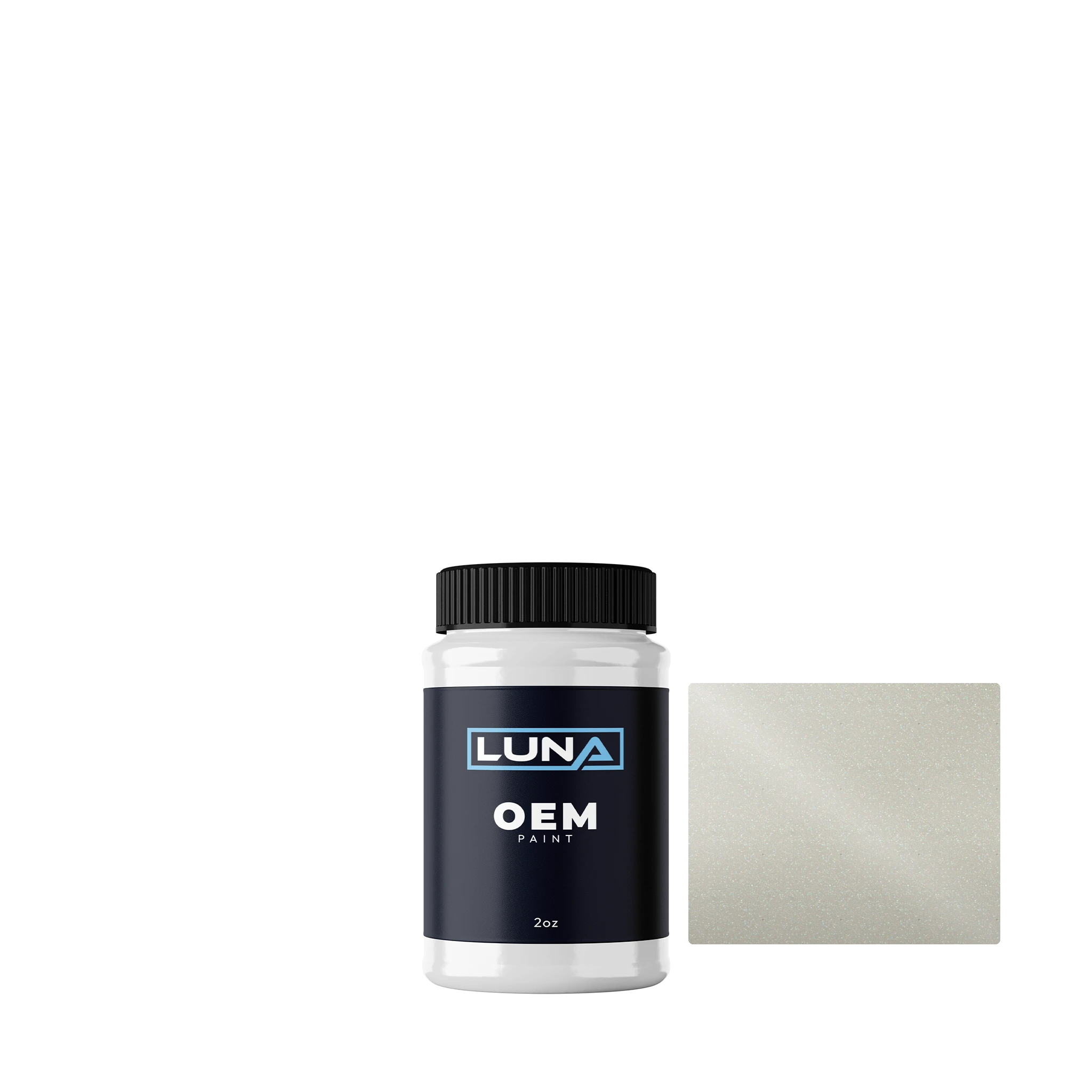 Toyota White Crystal Shine M.2 070 | Luna OEM Basecoat - 2oz Touch Up Bottle w/ Brush
