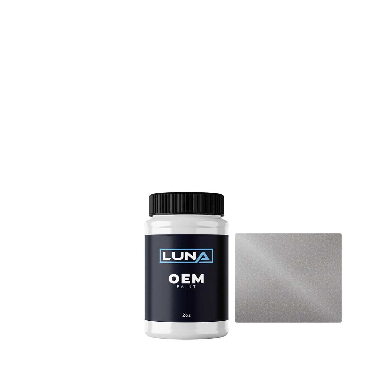 General Motors Light Silver M. WA578Q | Luna OEM Basecoat - 2oz Touch Up Bottle w/ Brush