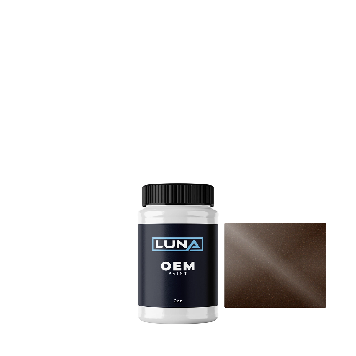 Chrysler USA Coffee Brown M. DT6562 | Luna OEM Basecoat - 2oz Touch Up Bottle w/ Brush