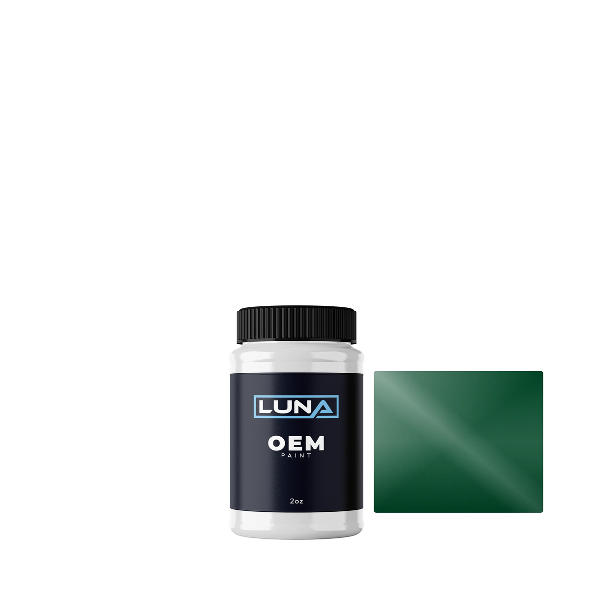 Fiat Green 600-6 | Luna OEM Basecoat - 2oz Touch Up Bottle w/ Brush