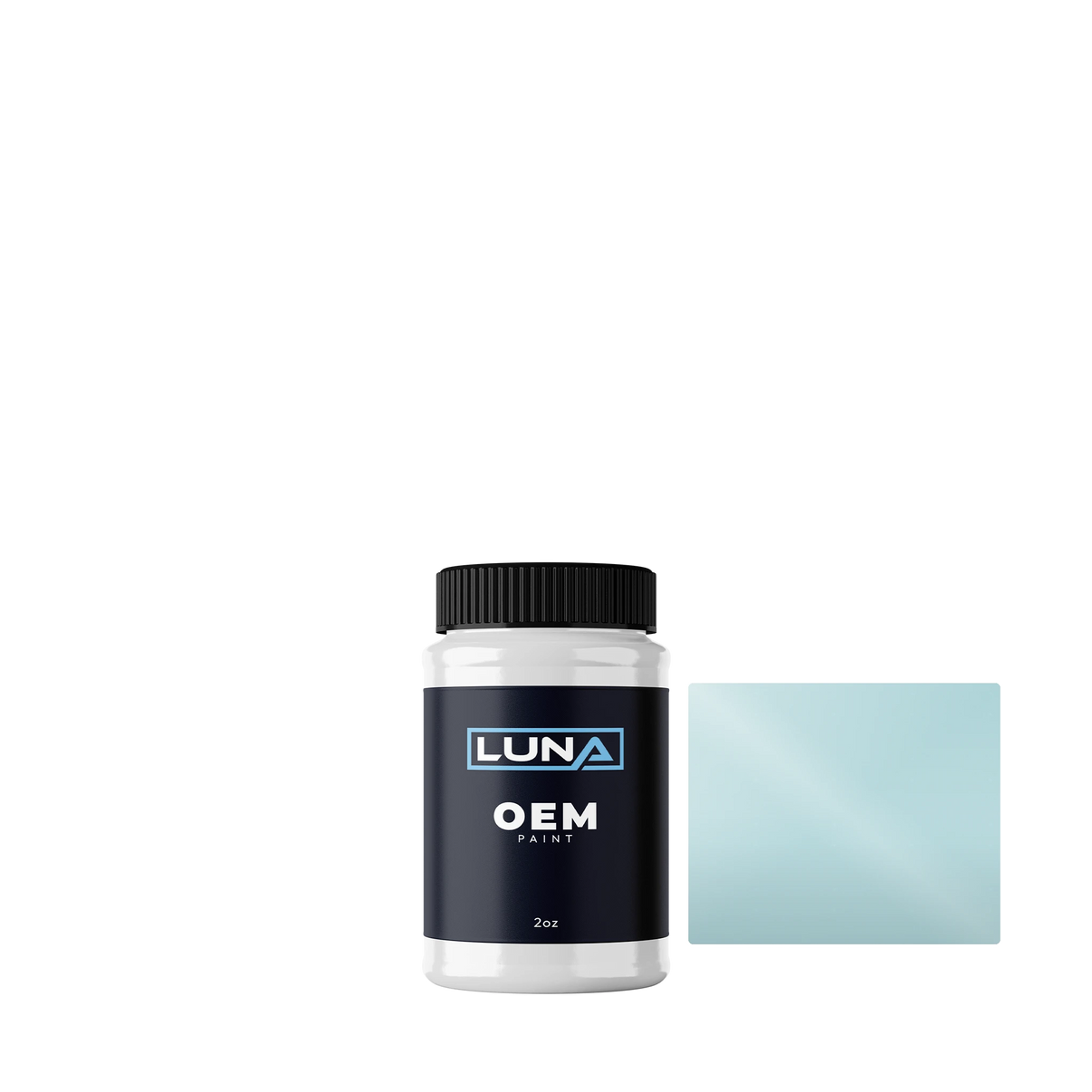 Fiat Azzurro Chiaro 415 | Luna OEM Basecoat - 2oz Touch Up Bottle w/ Brush
