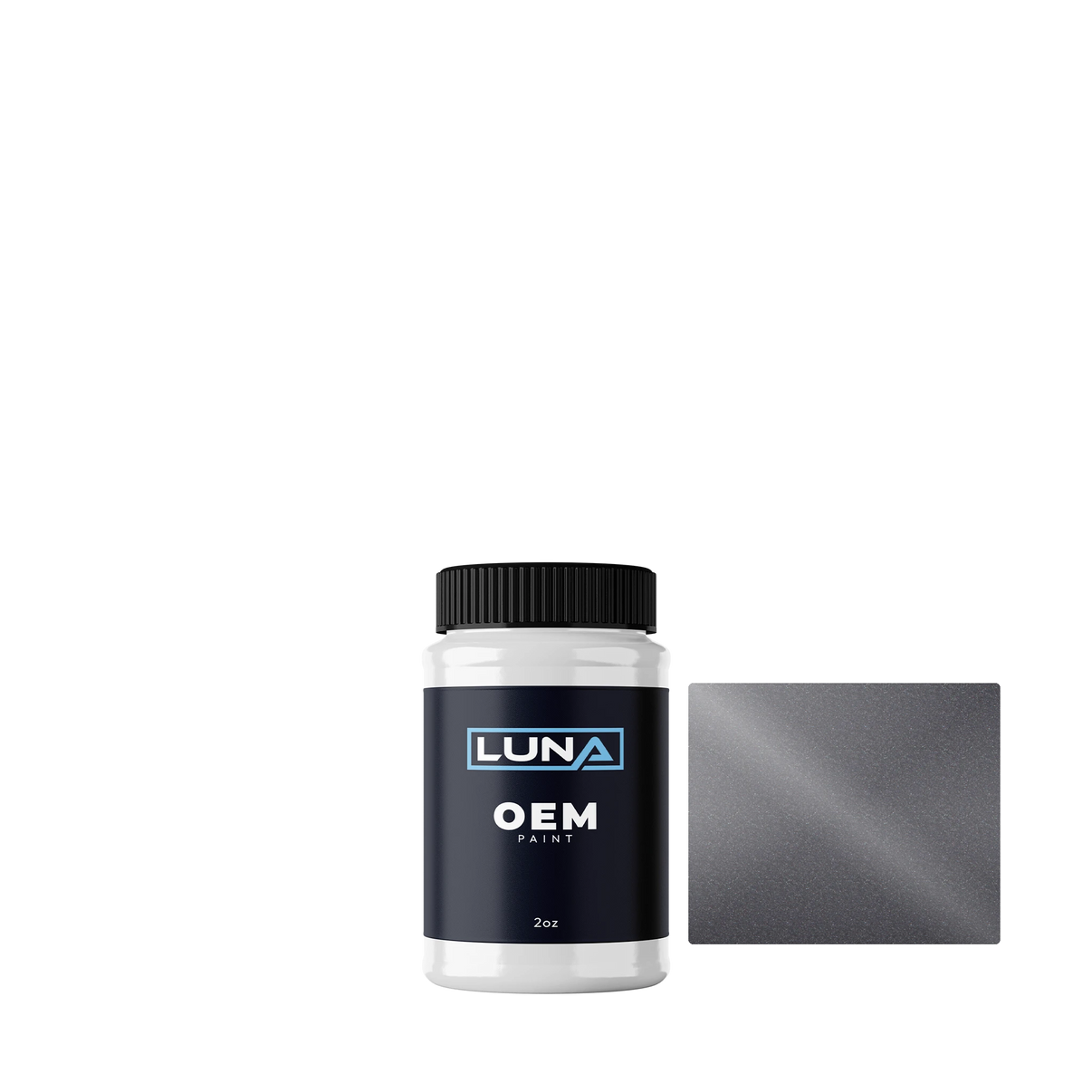 Mazda Metamoll Silver M. 2T | Luna OEM Basecoat - 2oz Touch Up Bottle w/ Brush