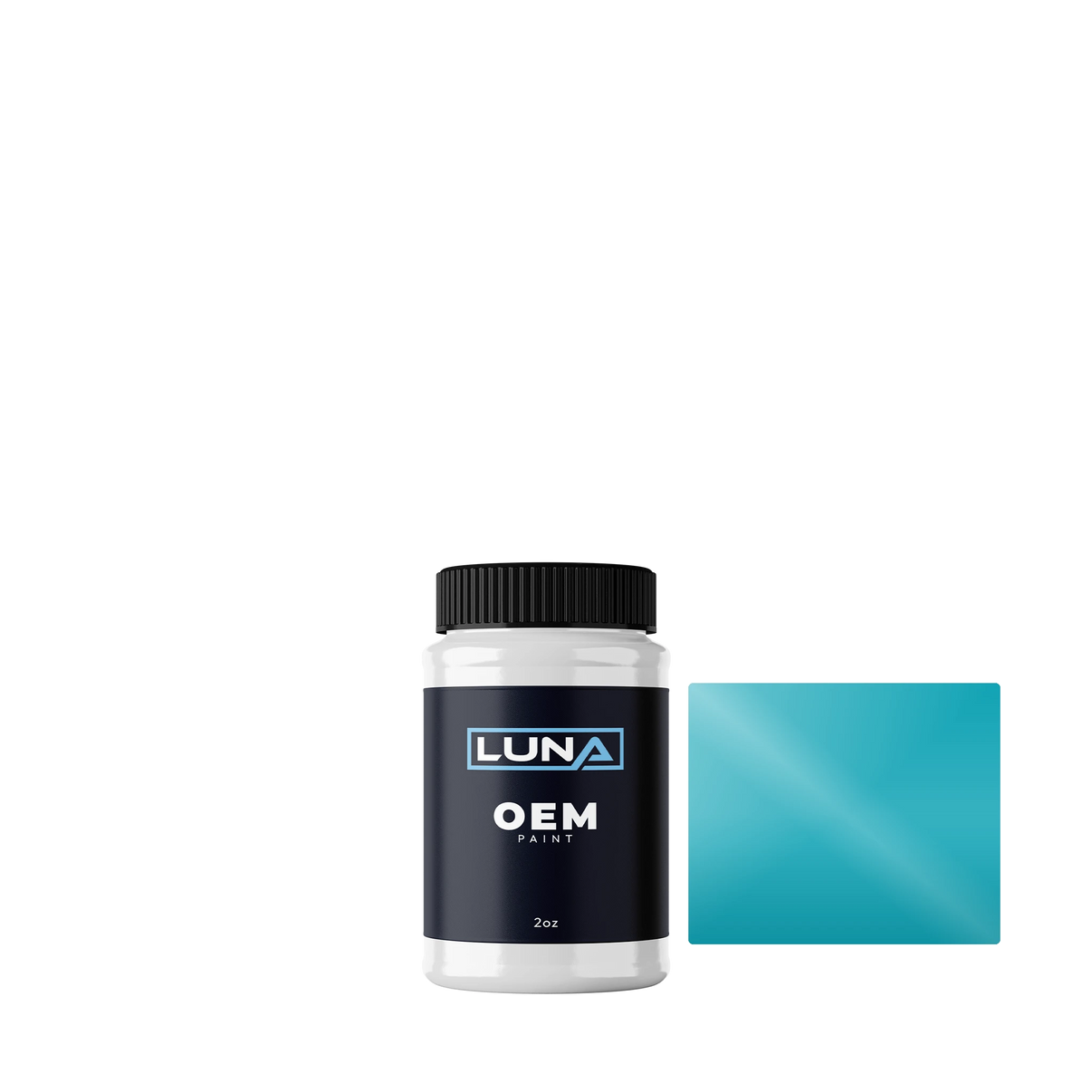 Alpine Turquoise M. 443 | Luna OEM Basecoat - 2oz Touch Up Bottle w/ Brush