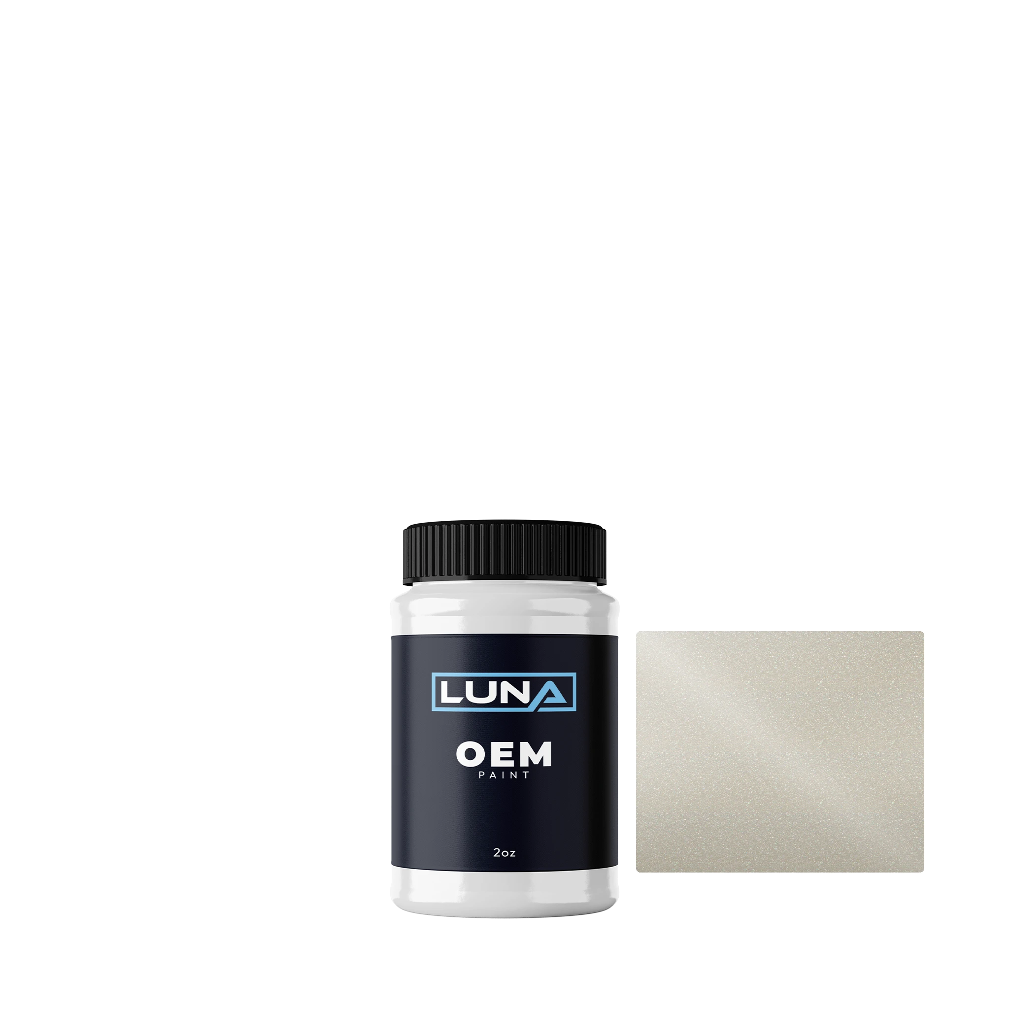 Honda | Acura Ariel White P. NH504P | Luna OEM Basecoat - 2oz Touch Up Bottle w/ Brush