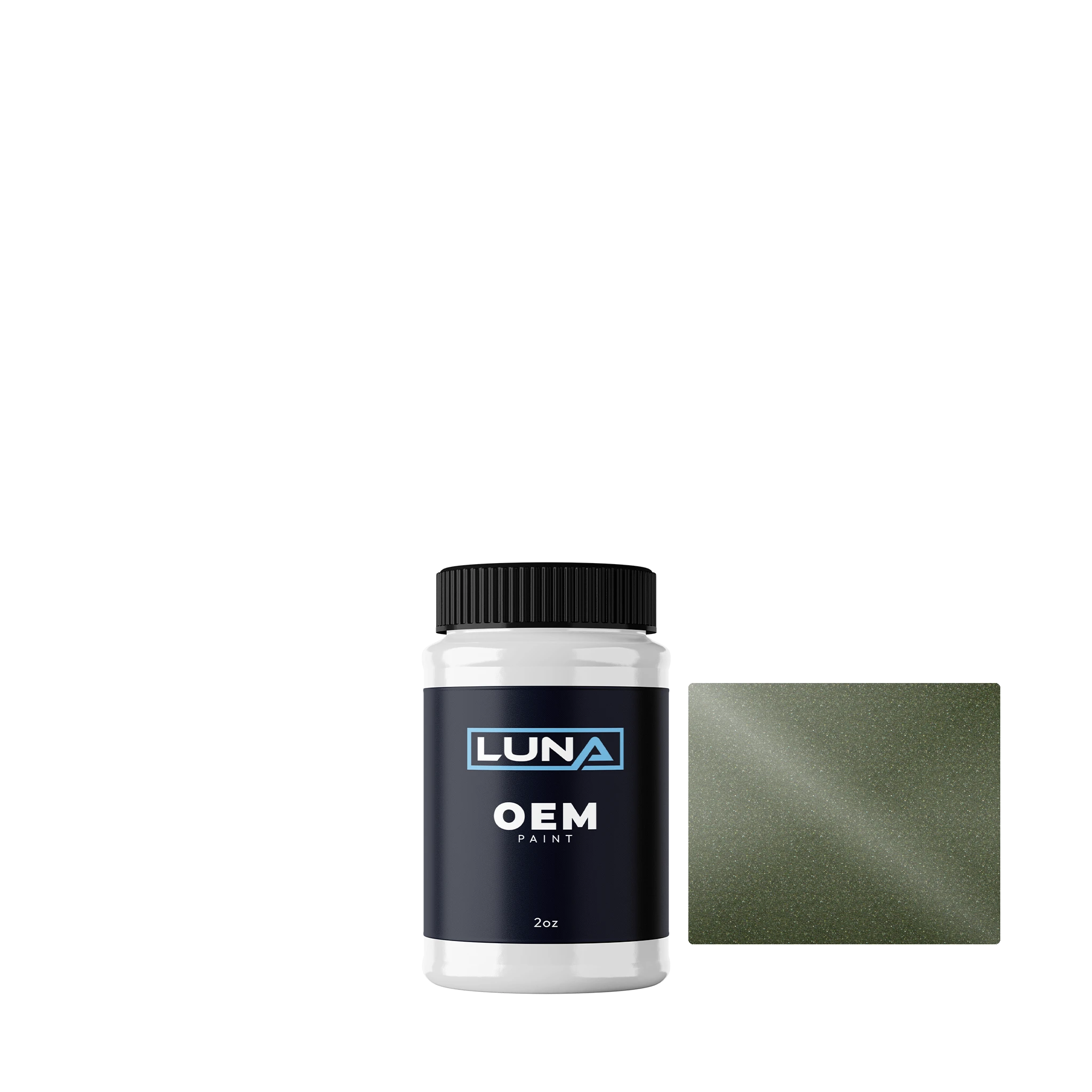 Subaru Moss Green M. 55 | Luna OEM Basecoat - 2oz Touch Up Bottle w/ Brush