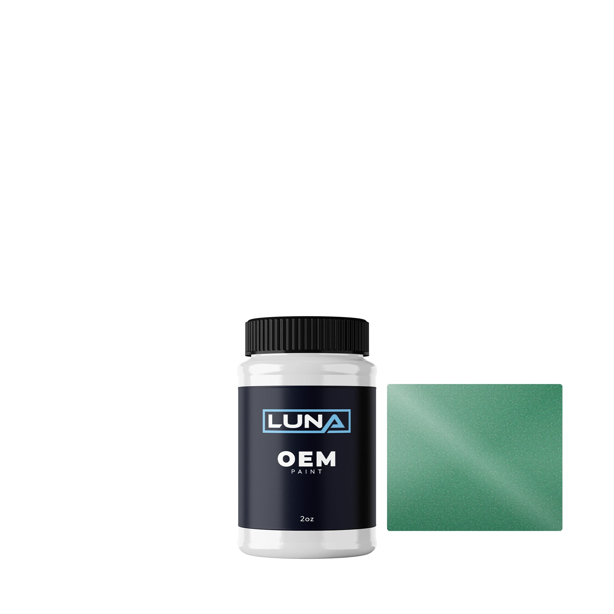 Ford Green Jade M. XSC924 | Luna OEM Basecoat - 2oz Touch Up Bottle w/ Brush